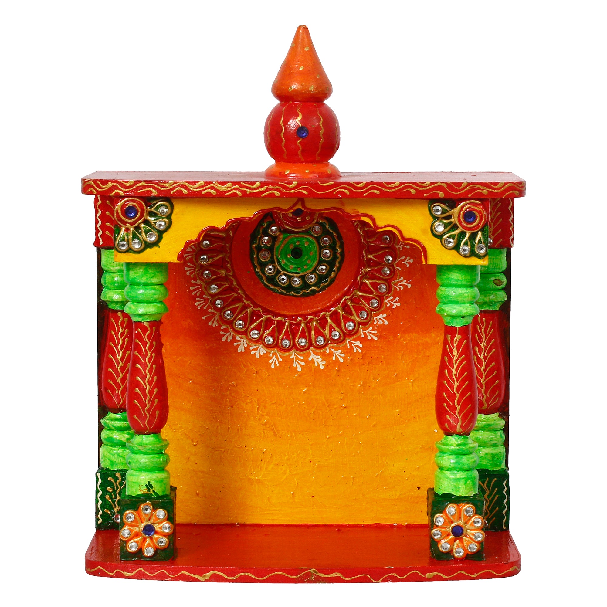 Papier Mache and Wooden Handcrafted Temple 4