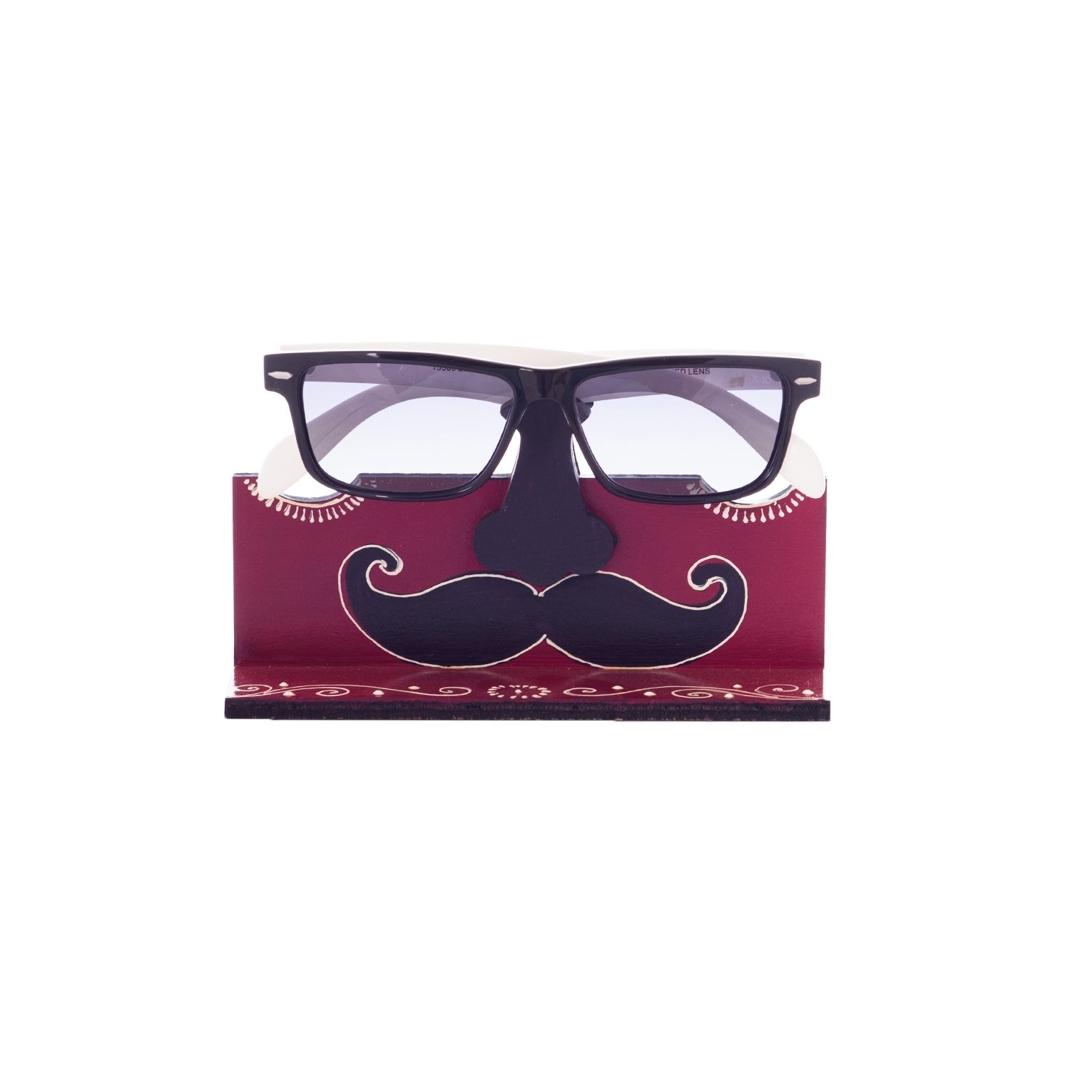 Handicrafted Decorative Moustache Design Sunglasses Holder 5