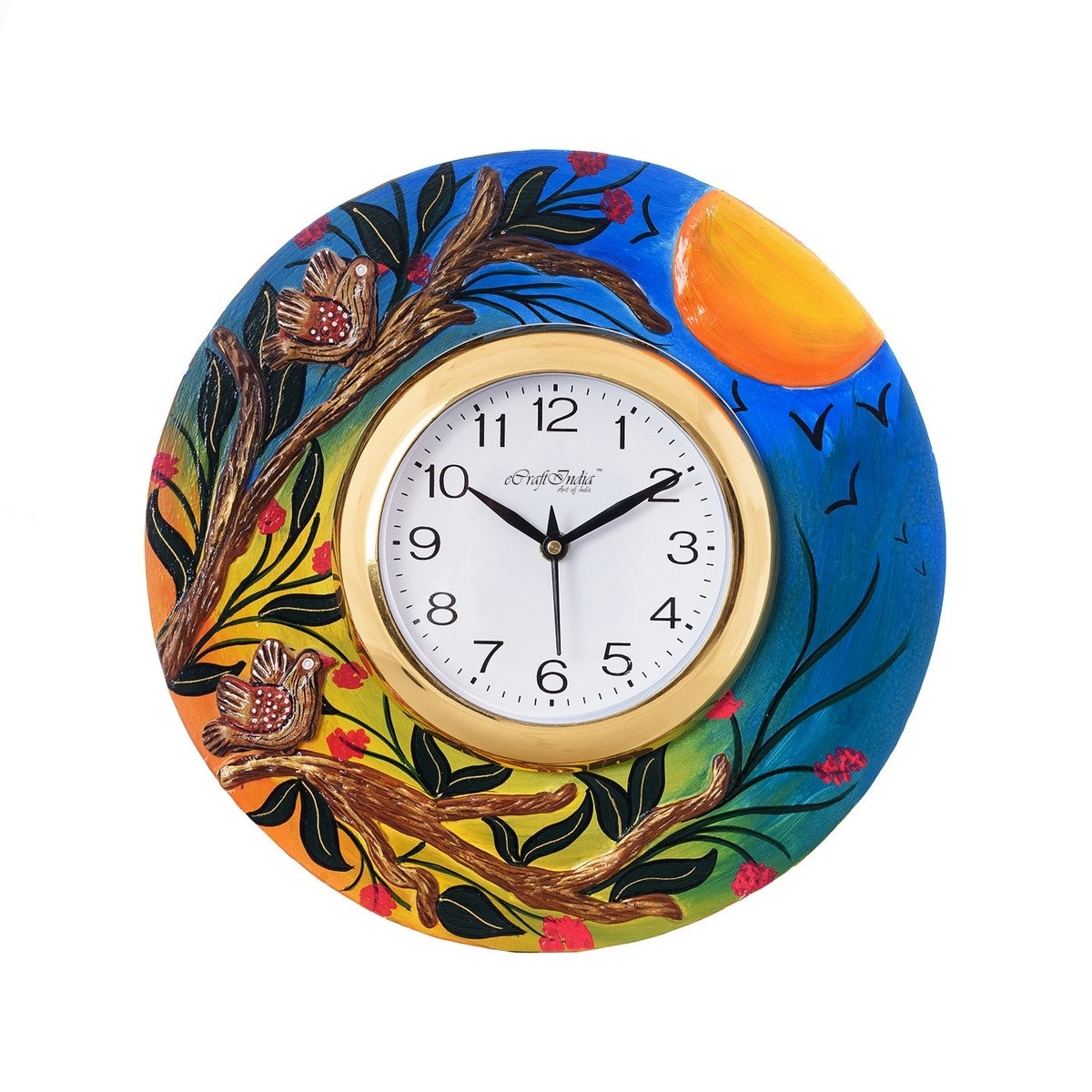 Sunrise View Handcrafted Decorative Wooden Wall Clock