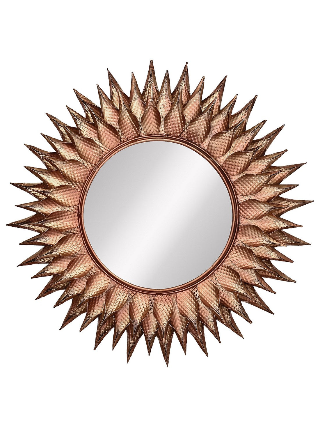 Copper Decorative Metal Handcarved Wall Mirror 1