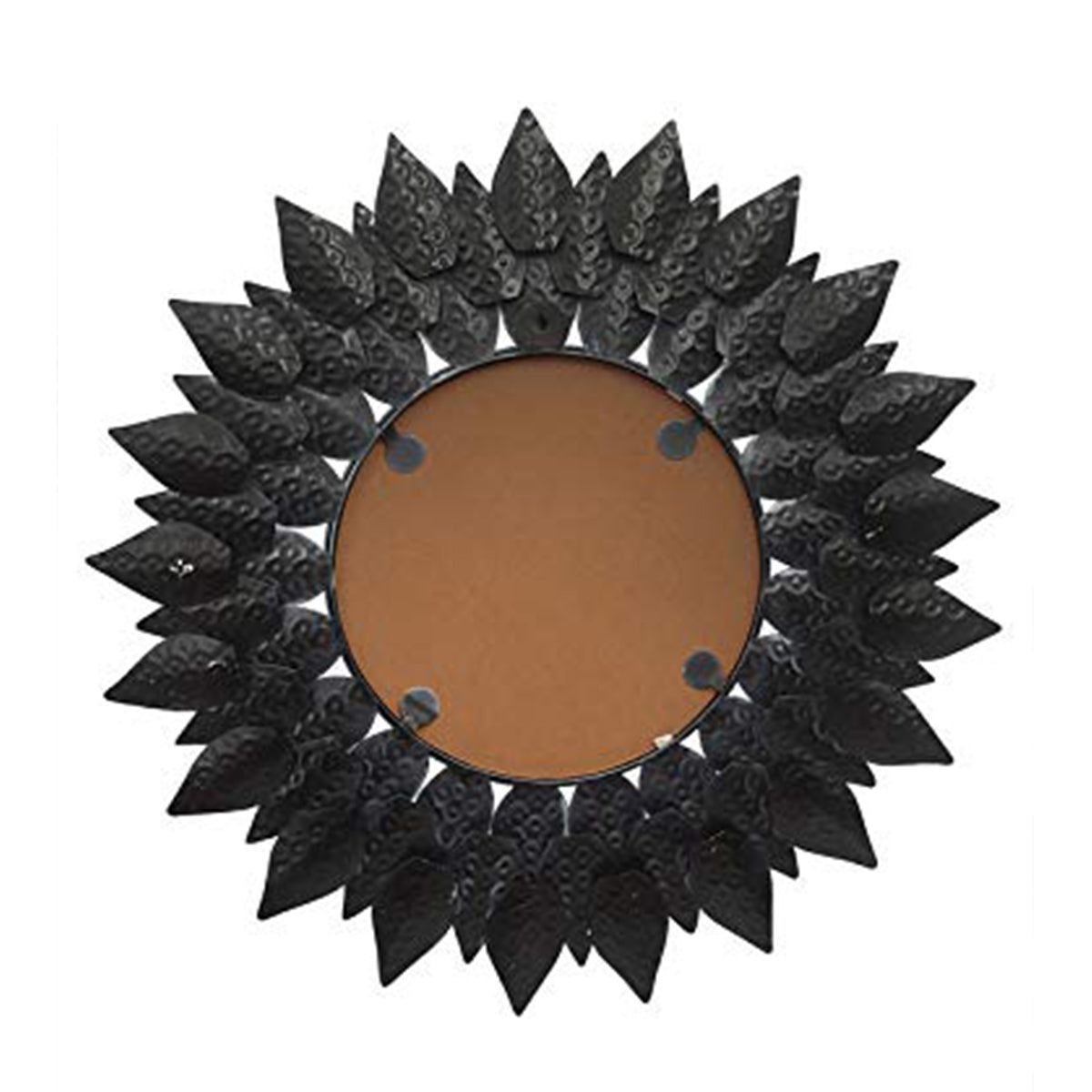 White Pattern Decorative Iron Handcrafted Wall Mirror 6