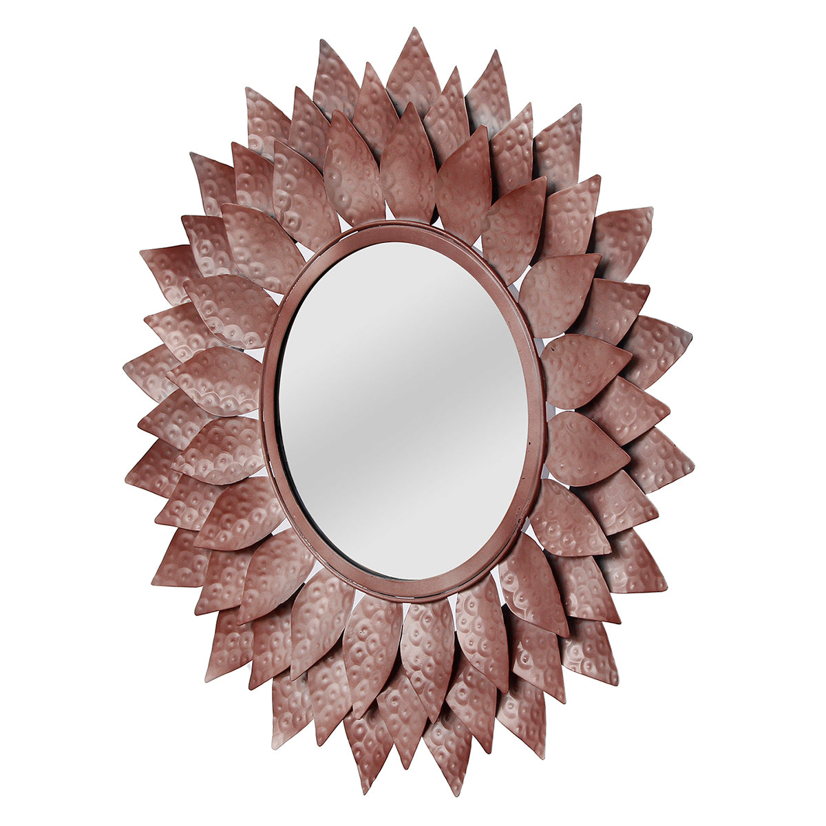 Brown Pattern Decorative Iron Handcrafted Wall Mirror 4
