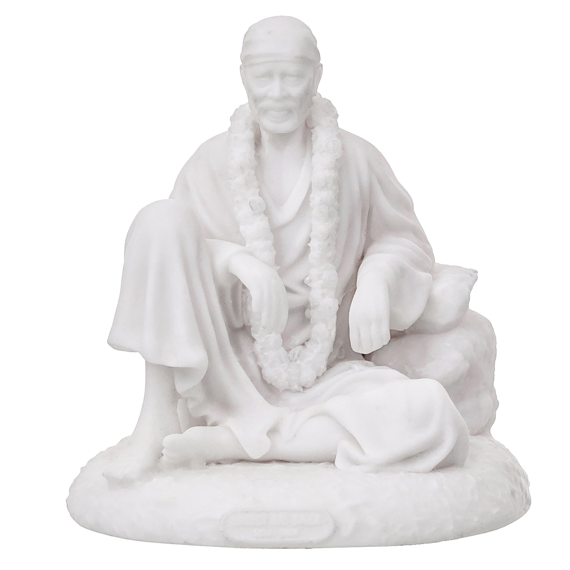 White Polyresin Sai Baba Statue 2