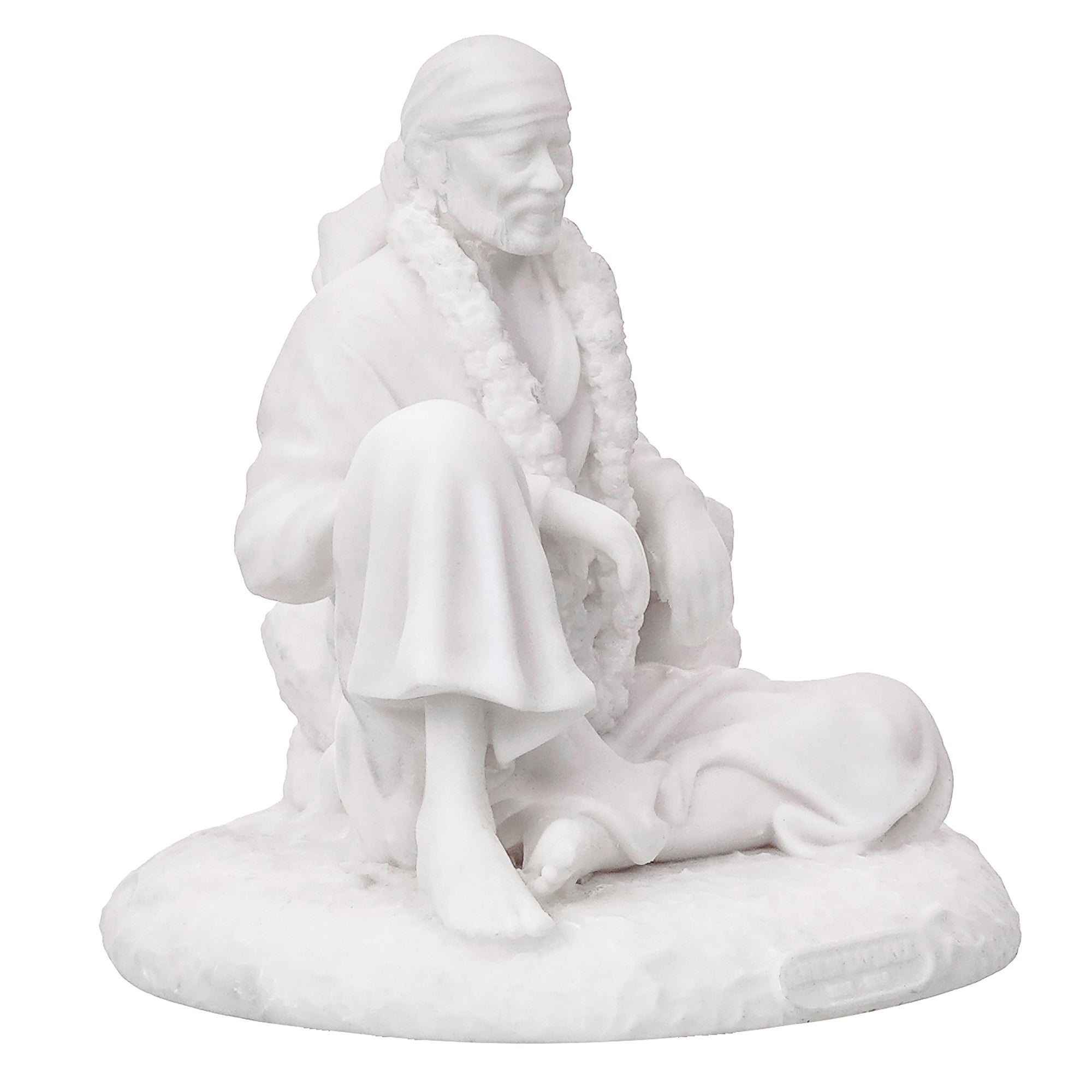 White Polyresin Sai Baba Statue 5