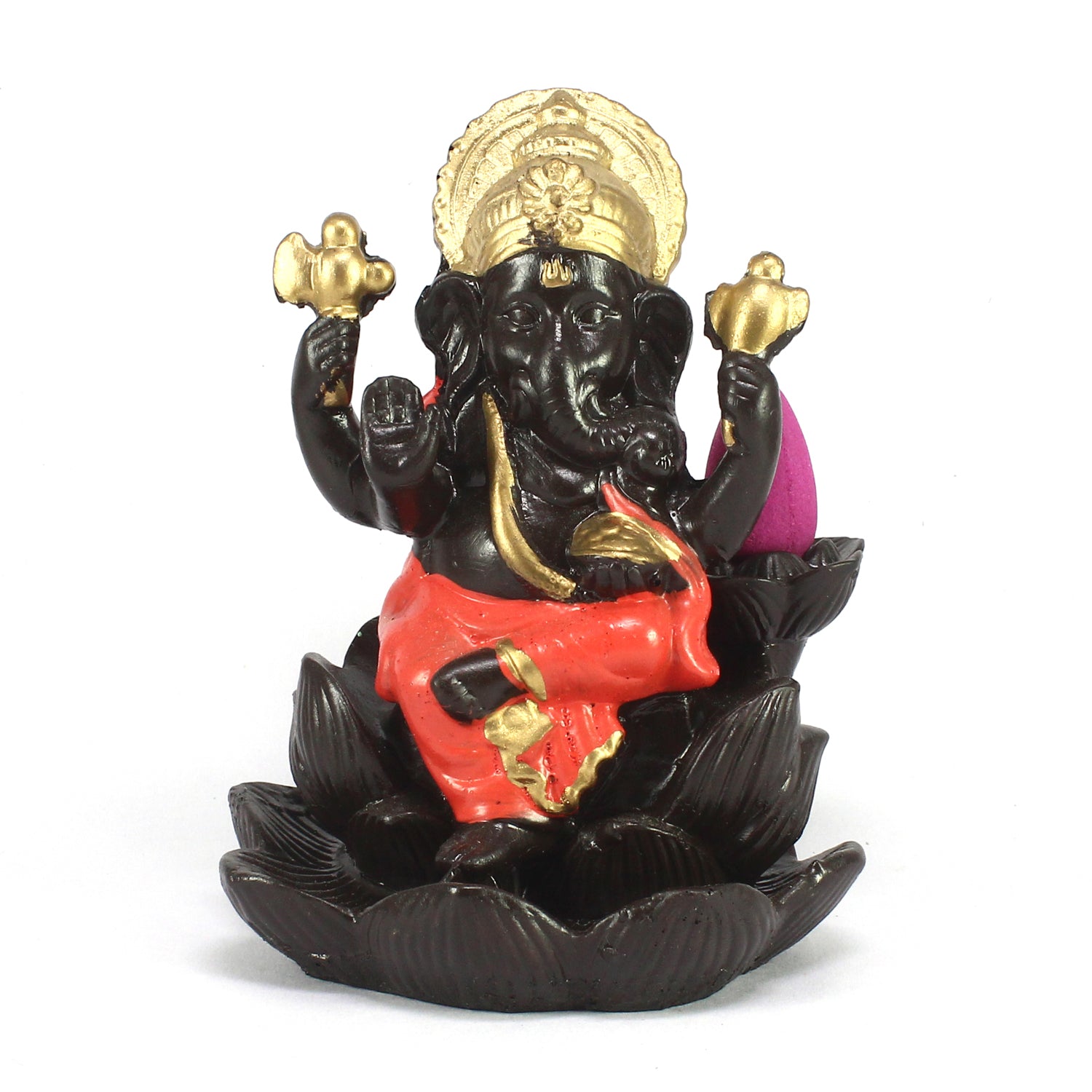 Lord Ganesha Idol Smoke Backflow Cone Incense Holder Decorative Showpiece 1