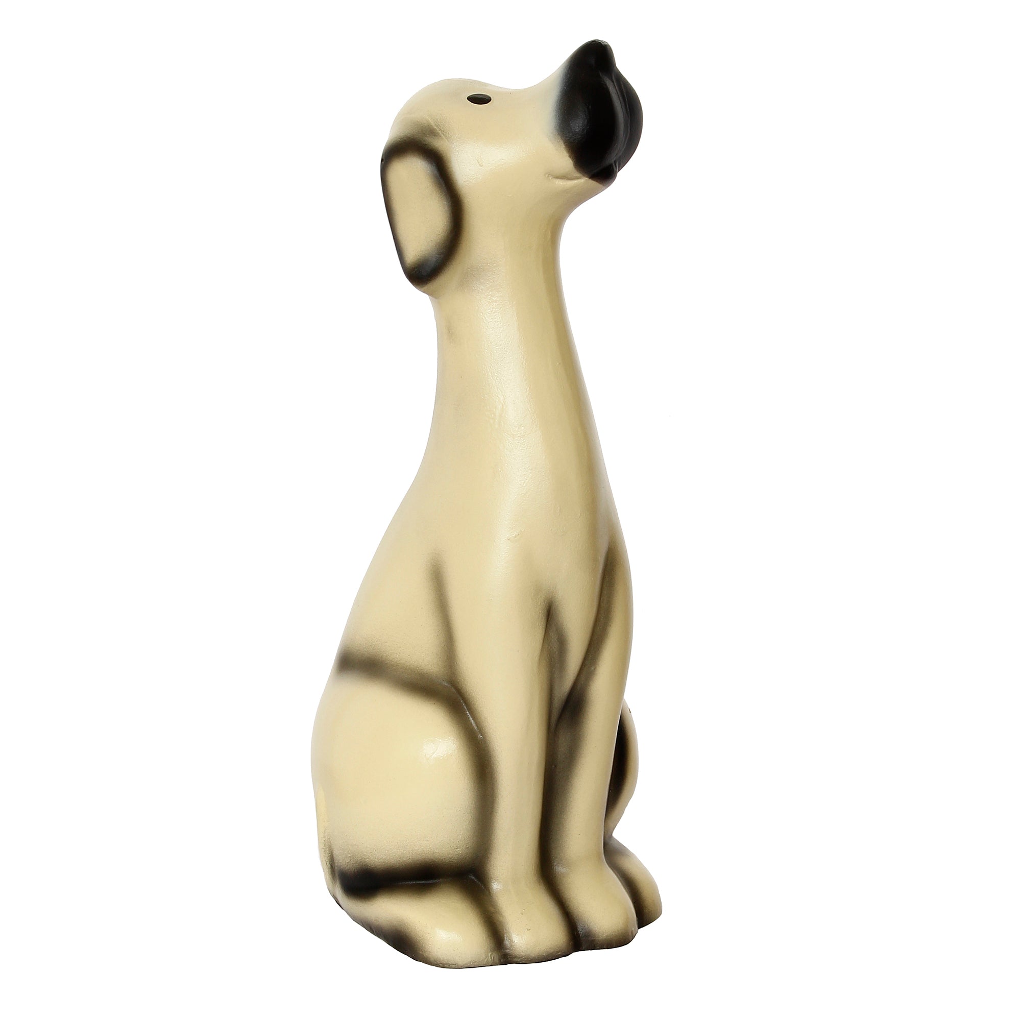 Polyresin Beige Decorative Sitting Dog Statue Showpiece 2