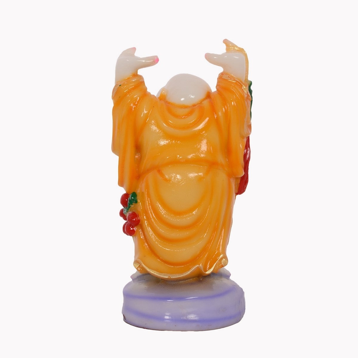 Feng Shui standing Laughing Buddha with Hands Up Statue 3