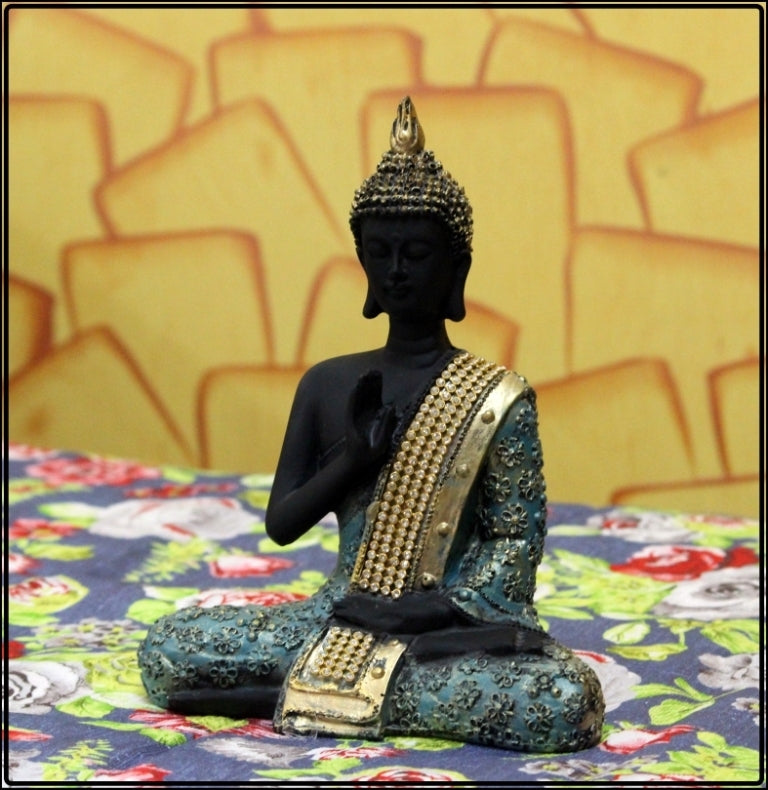 Handcrafted Meditating Blessing Buddha