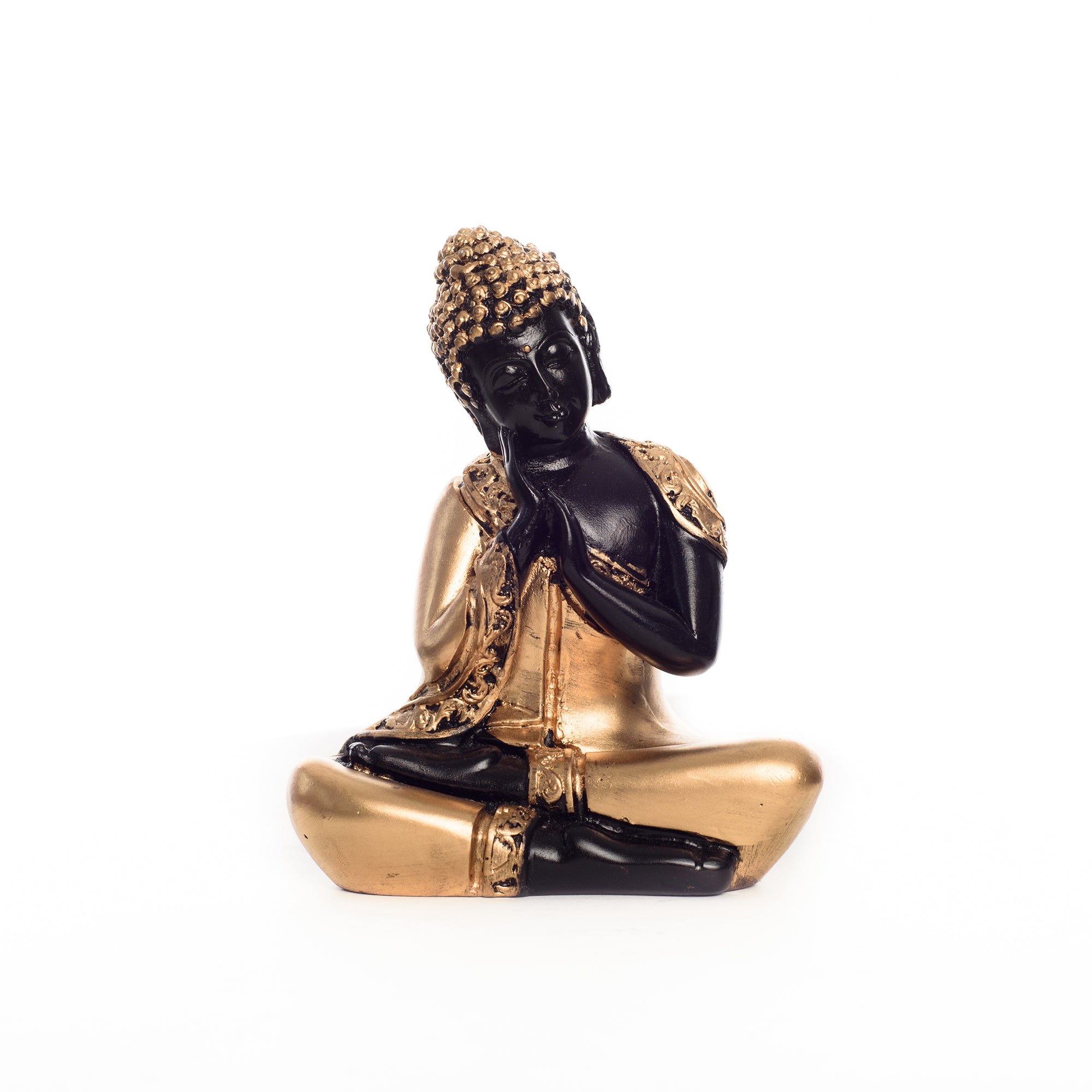 Brass Buddha Resting Premium Brass Golden Showpiece 1