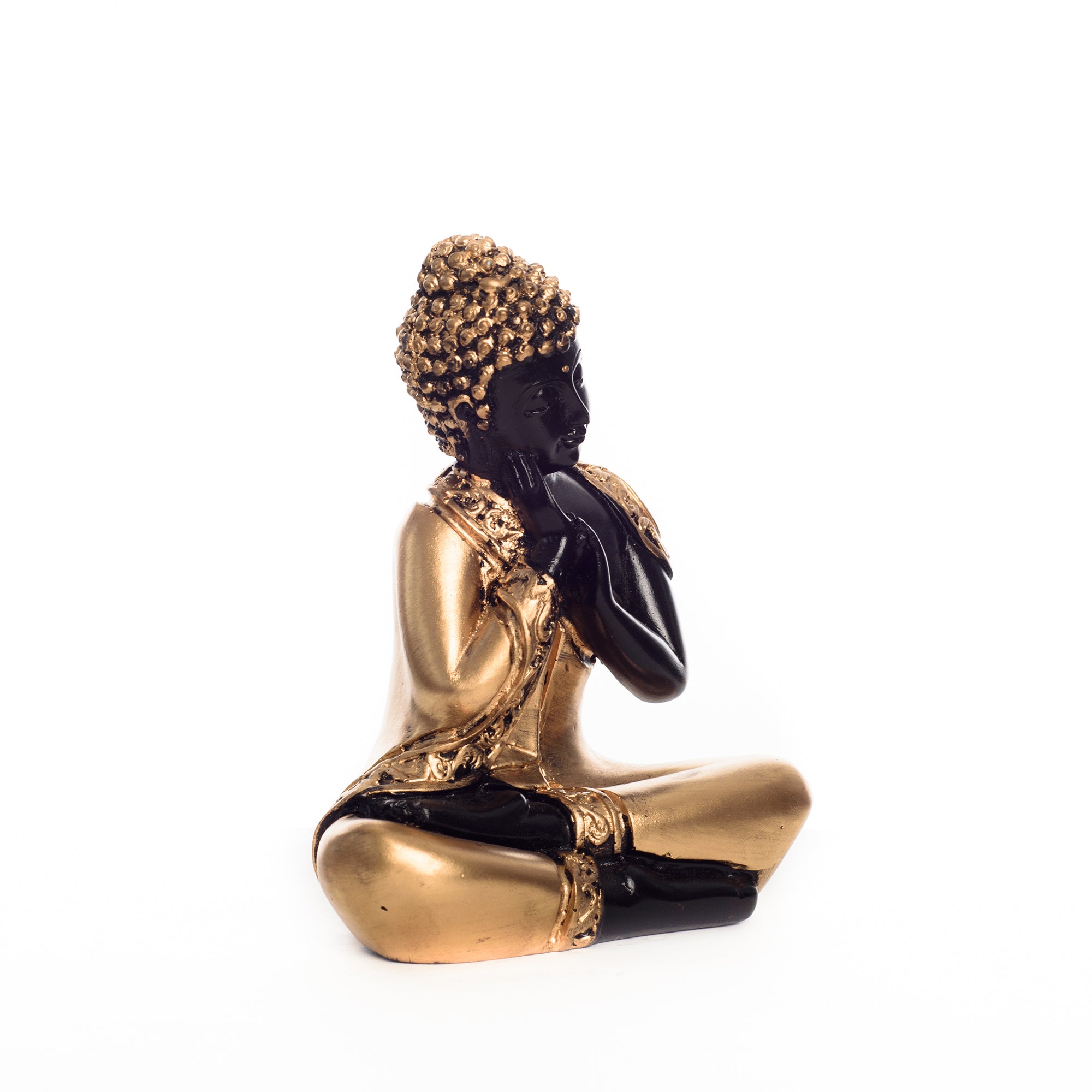 Brass Buddha Resting Premium Brass Golden Showpiece 2