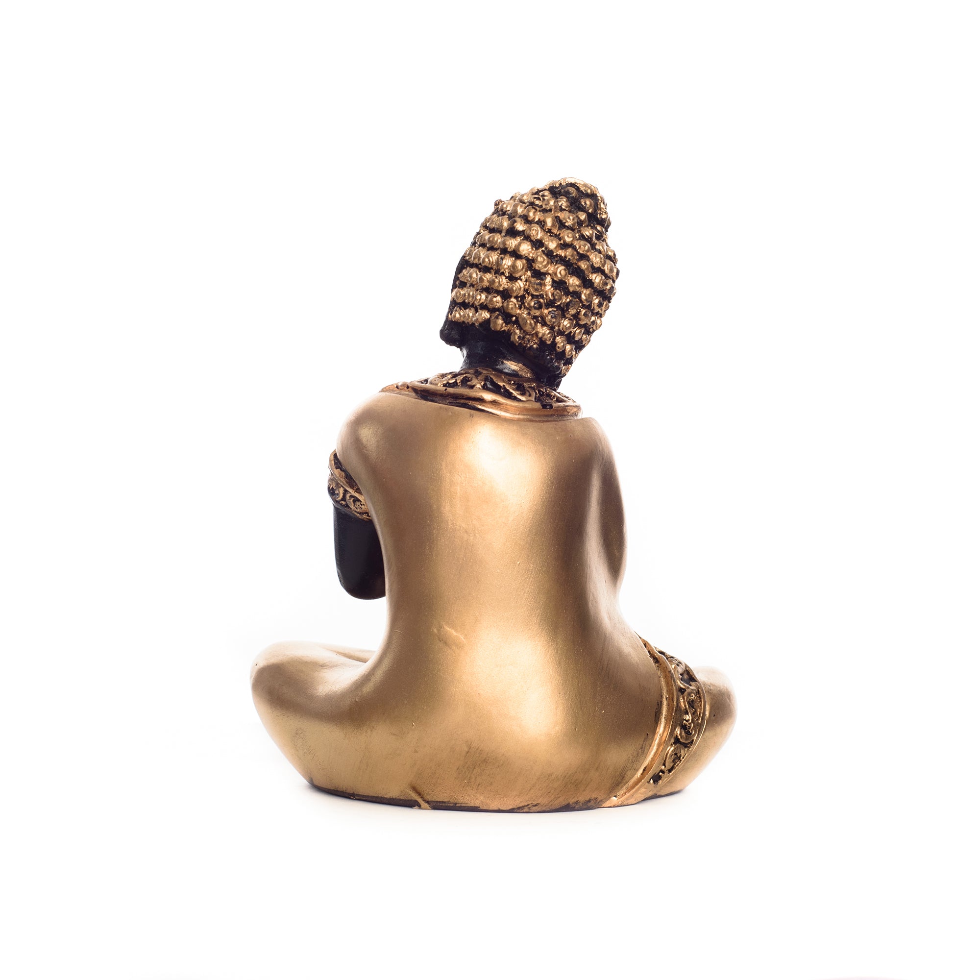 Brass Buddha Resting Premium Brass Golden Showpiece 3