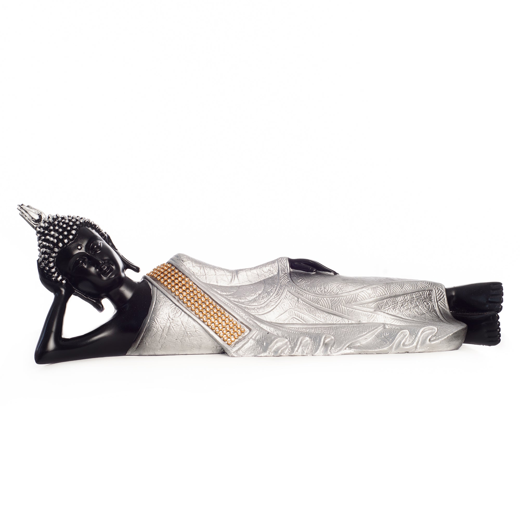Polyresin Reclining Buddha Statue For Home Decor 1