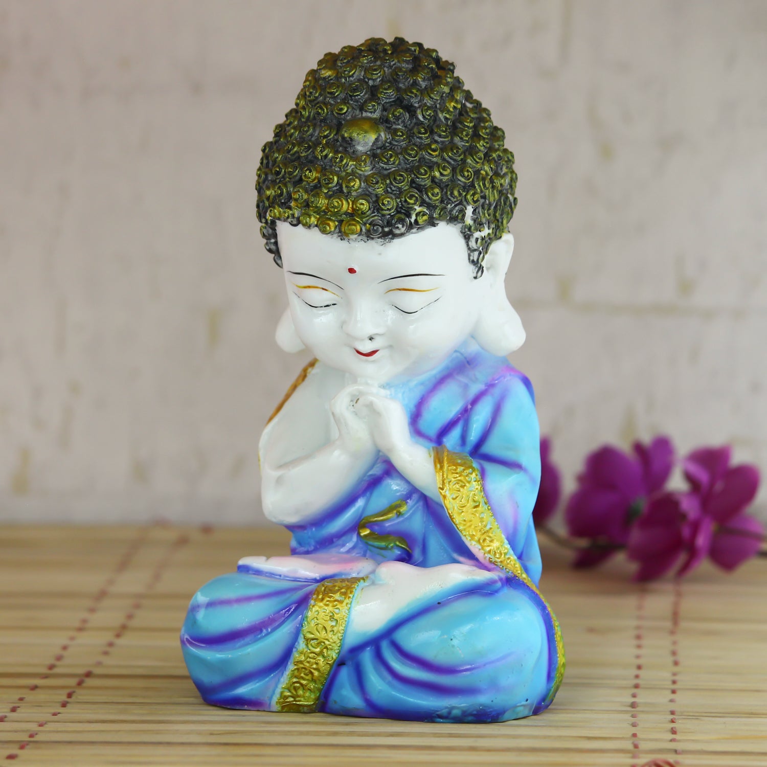 Praying Monk Buddha Statue