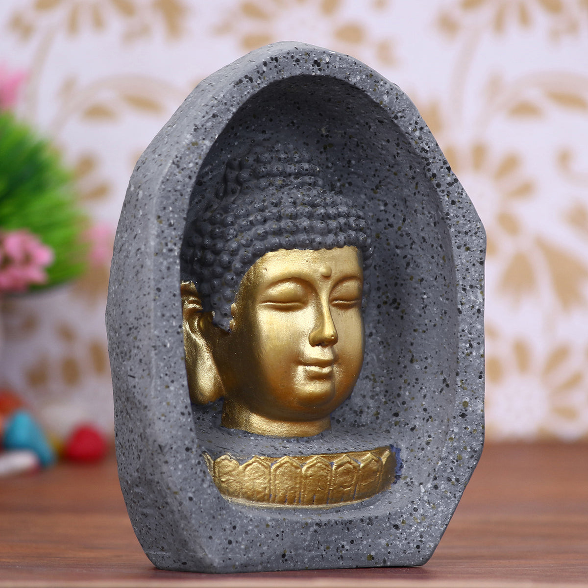 Buddha Golden Statue Golden Buddha Head Statue Online eCraftIndia Online