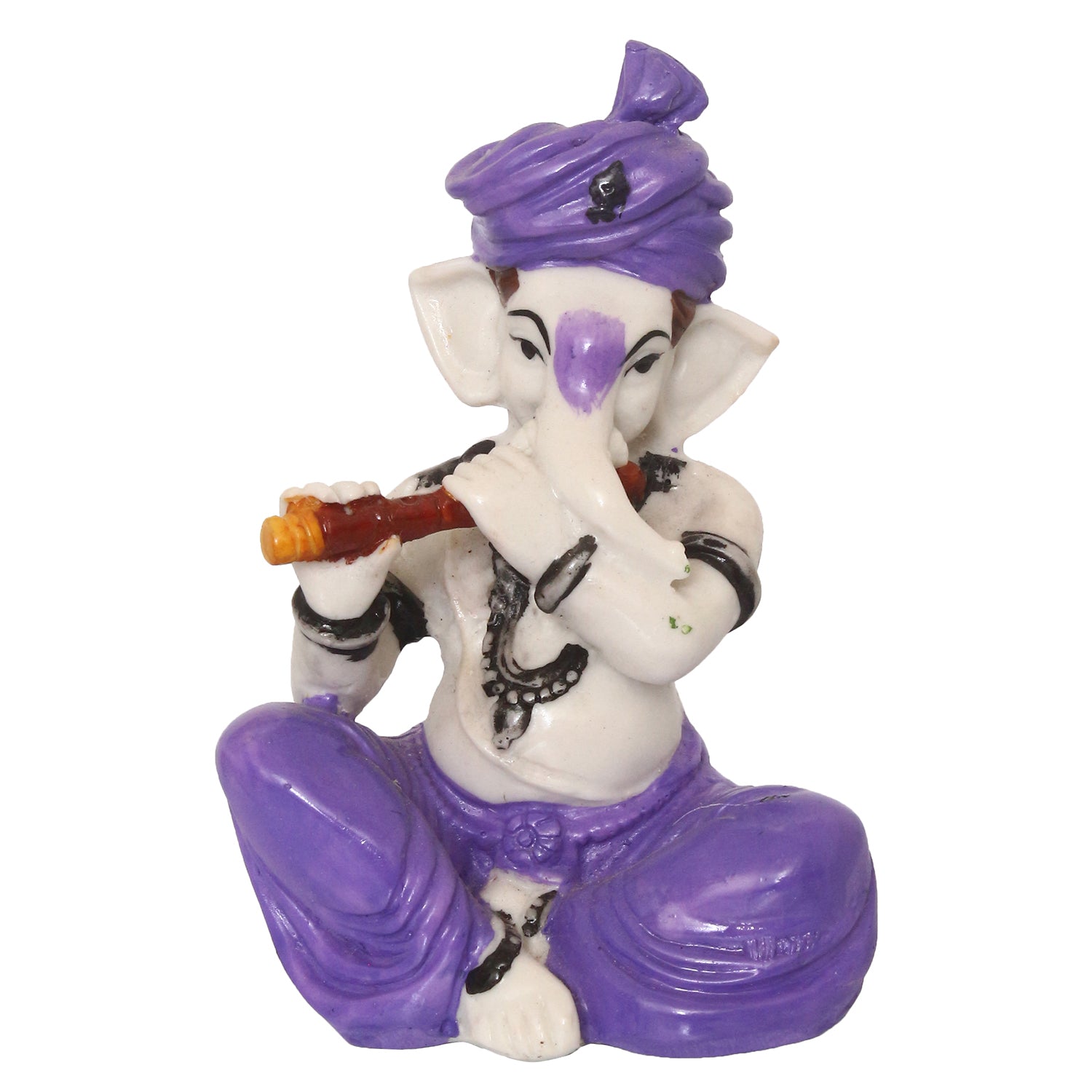 Lord Ganesha Idol Playing Flute Musical Instrument 2