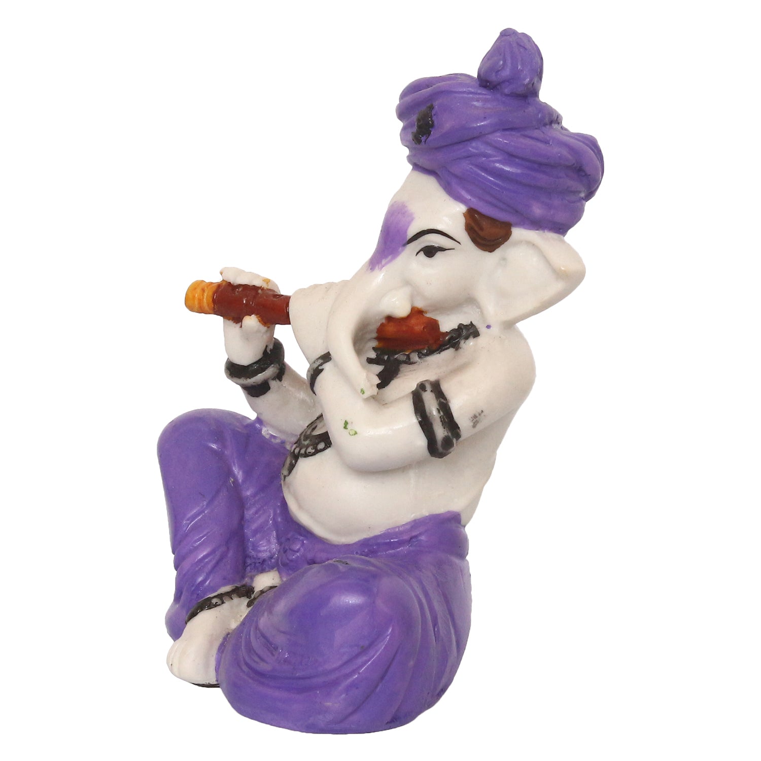 Lord Ganesha Idol Playing Flute Musical Instrument 5