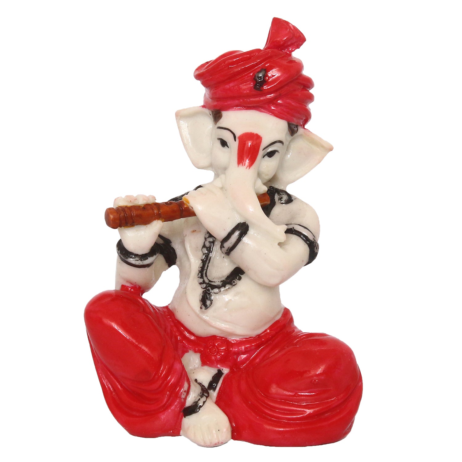 Lord Ganesha Idol Playing Flute Musical Instrument 1