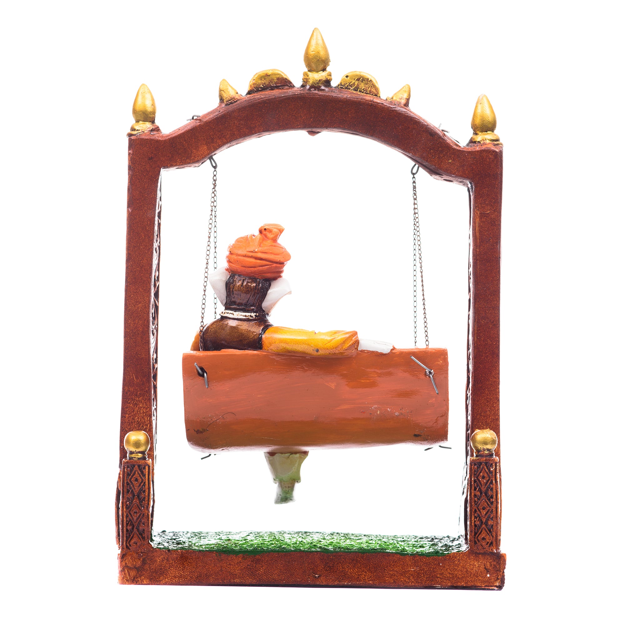 Polyresin Mouse and Lord Ganesha Idol on Swing 4