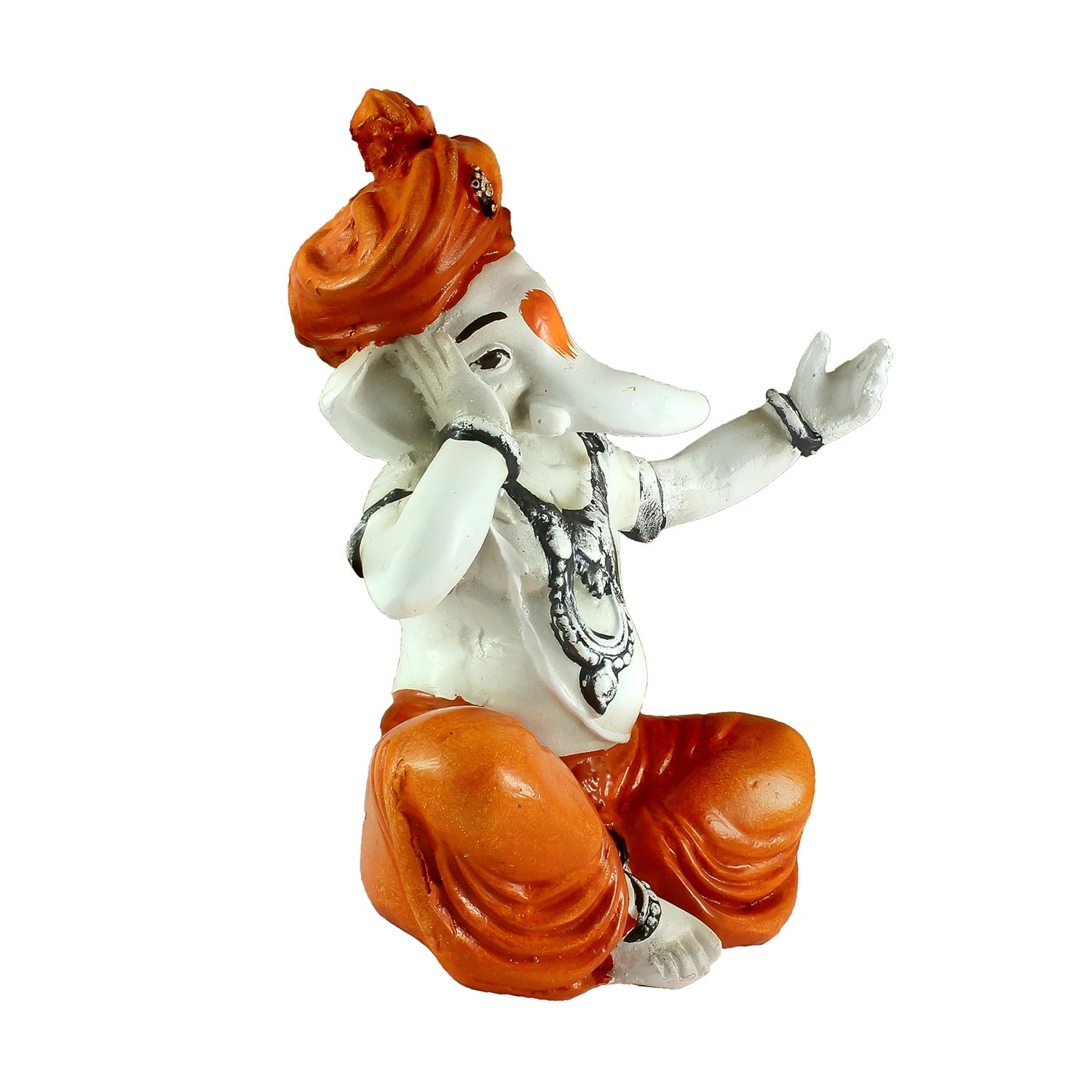 Lord Ganesha Statue Singing Decorative Polyresin God Idol 3