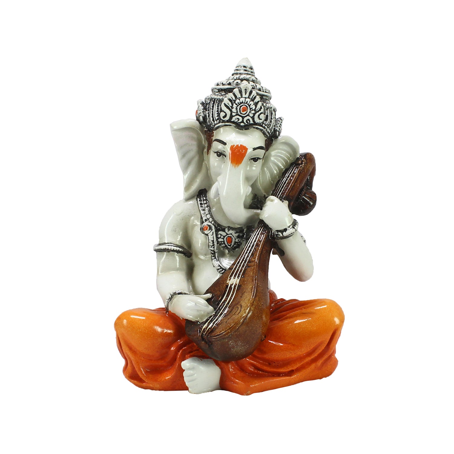Lord Ganesha Playing Guitar Musical Instrument Decorative Showpiece 1