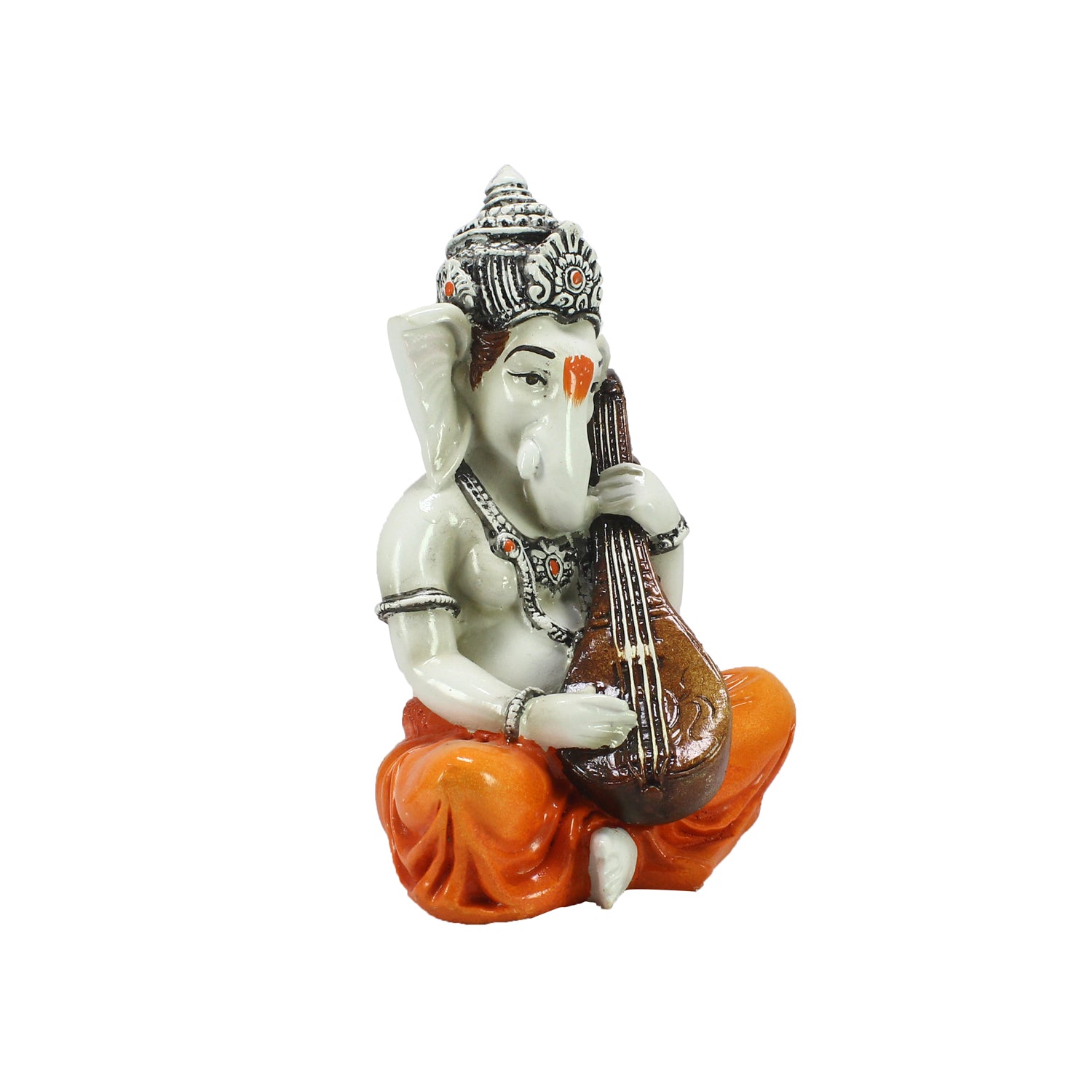 Lord Ganesha Playing Guitar Musical Instrument Decorative Showpiece 3