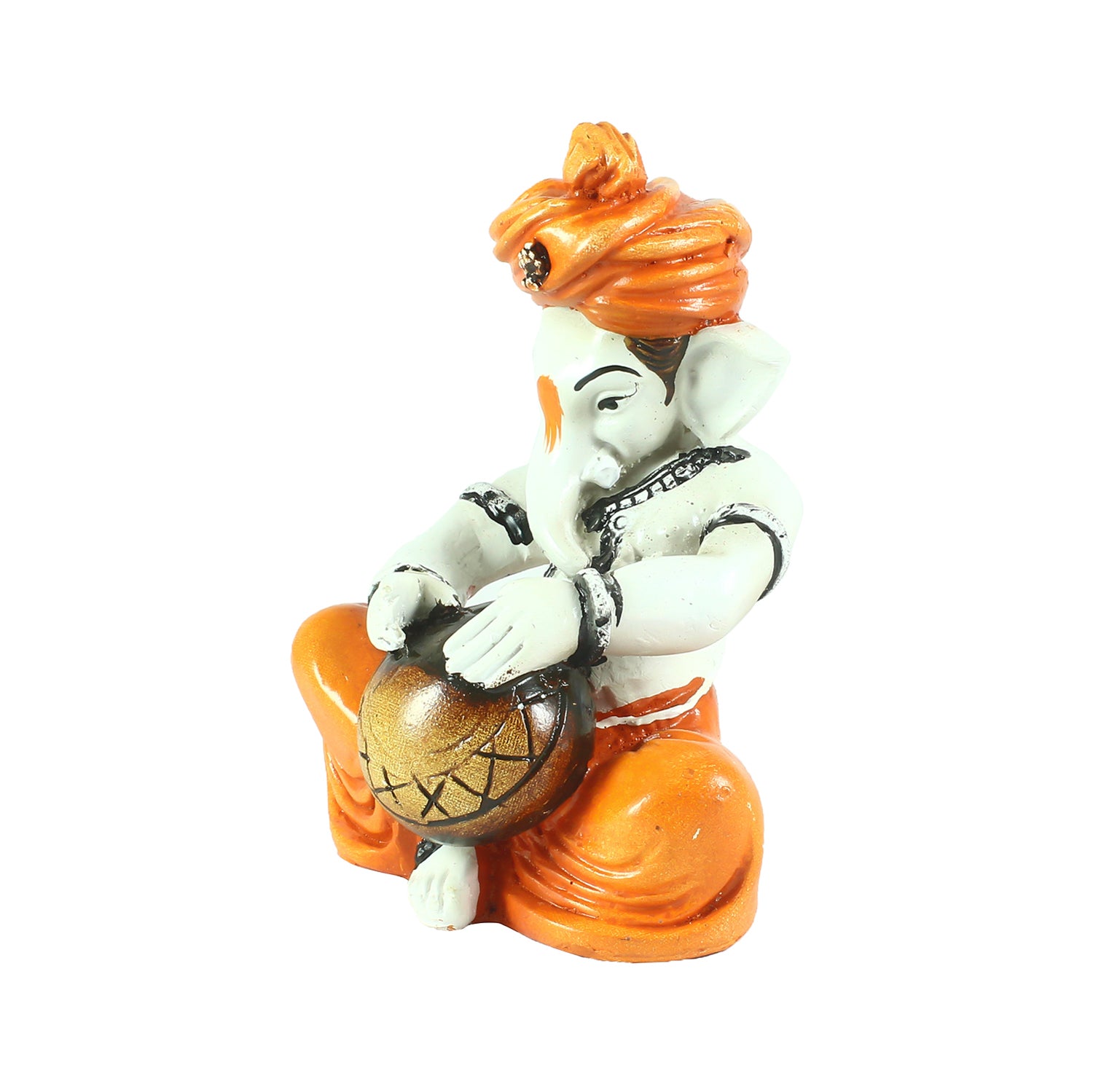 Lord Ganesha Playing Tabla Decorative Showpiece 3