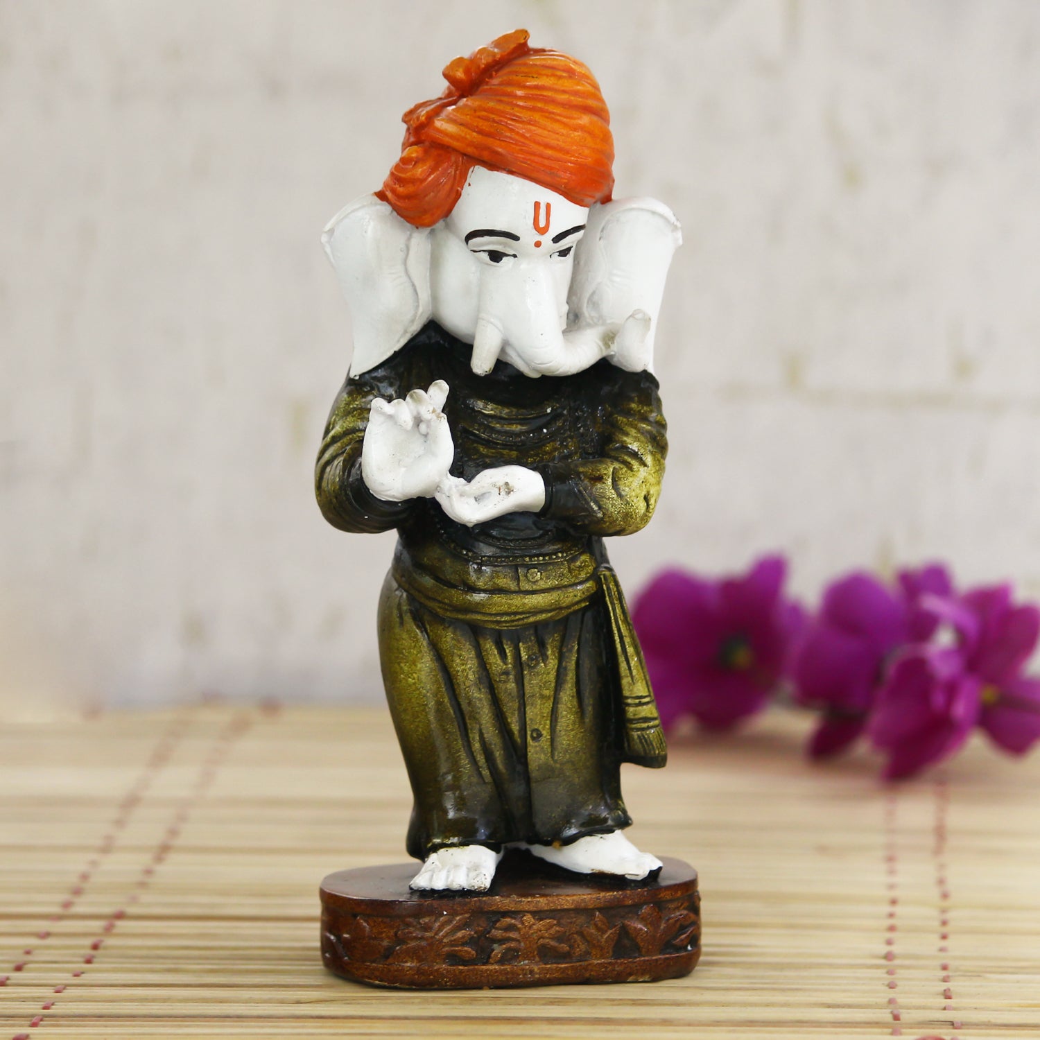 Standing Blessing Lord Ganesha Statue Decorative Showpiece