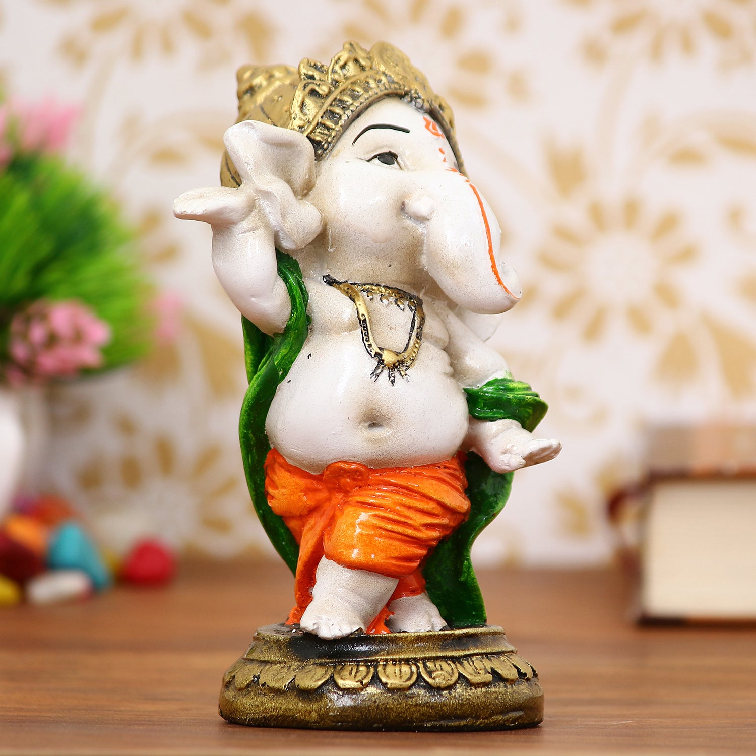 Lord Ganesha Idol In Dancing Avatar Decorative Showpiece 1