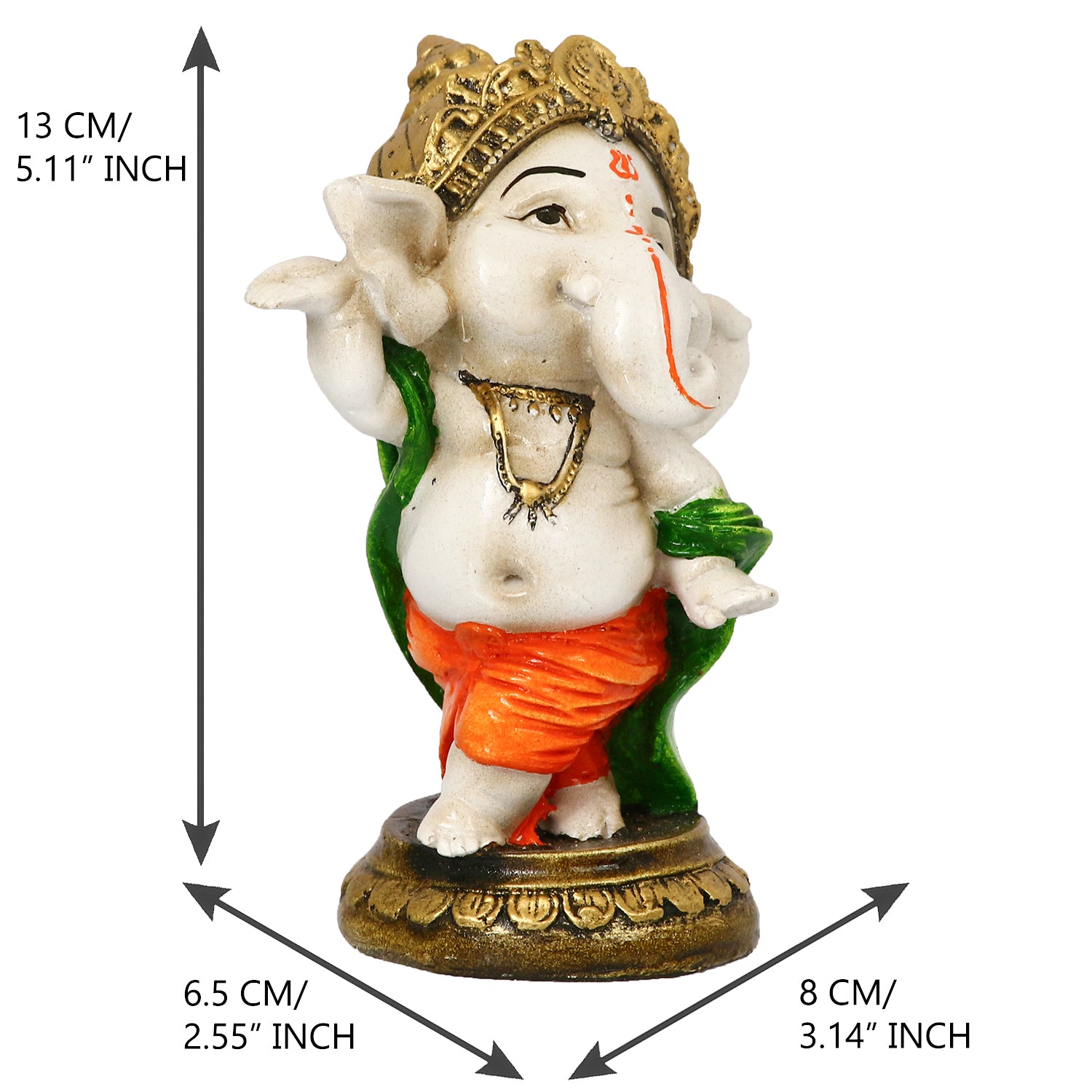 Lord Ganesha Idol In Dancing Avatar Decorative Showpiece 3