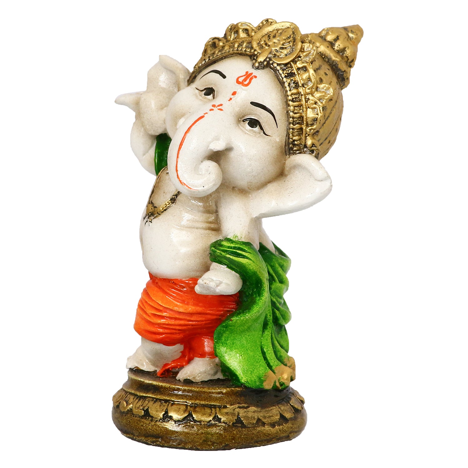 Lord Ganesha Idol In Dancing Avatar Decorative Showpiece 5