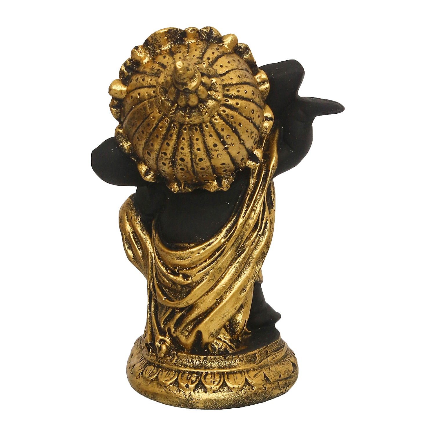 Golden And Black Lord Ganesha Idol In Dancing Avatar Decorative Showpiece 6