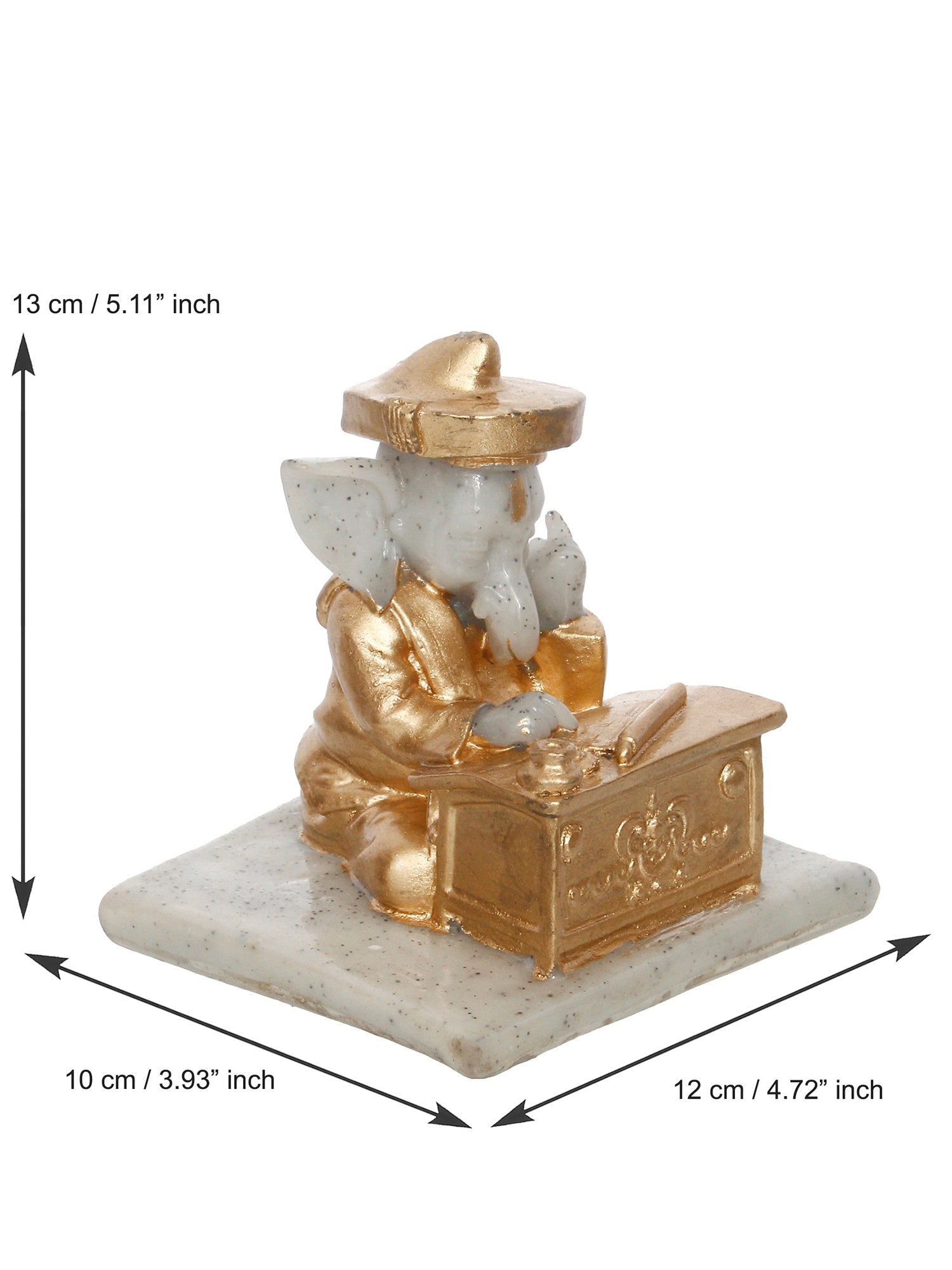 Designer Ganesha Rakhi with Handcrafted Ganesha Showpiece and Roli Chawal Pack 3