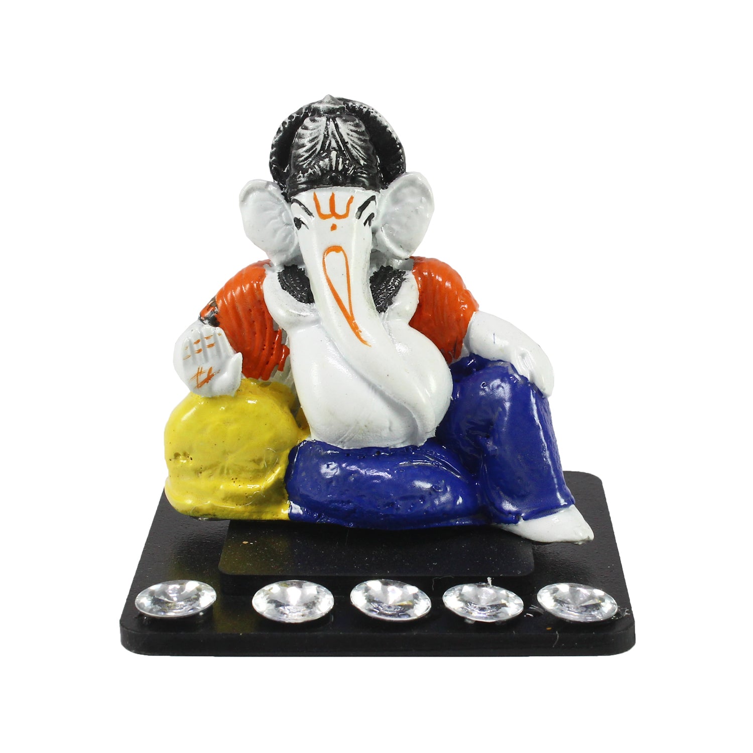 Decorative Lord Ganesha Idol For Car Dashboard, Home Temple, And Office Desks 1