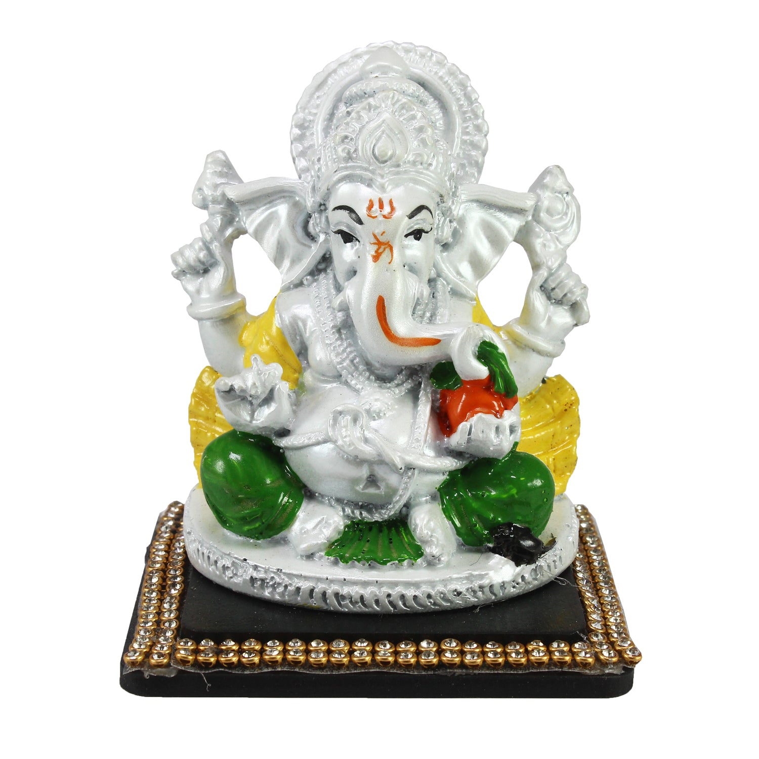 Decorative Lord Ganesha Showpiece for Car Dashboard, Home Temple and Office Desks 1