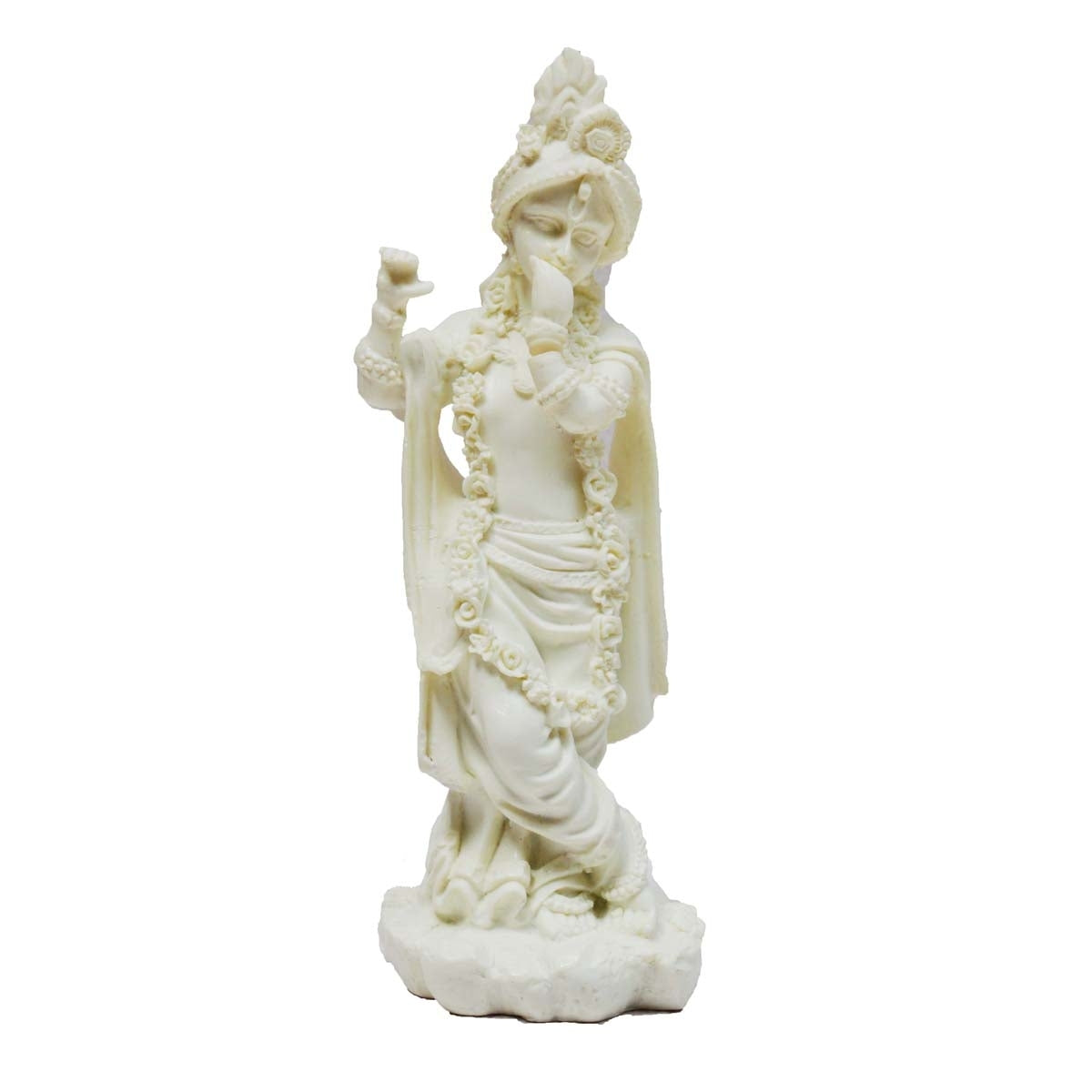 Pure White Statue of Lord Krishna 1