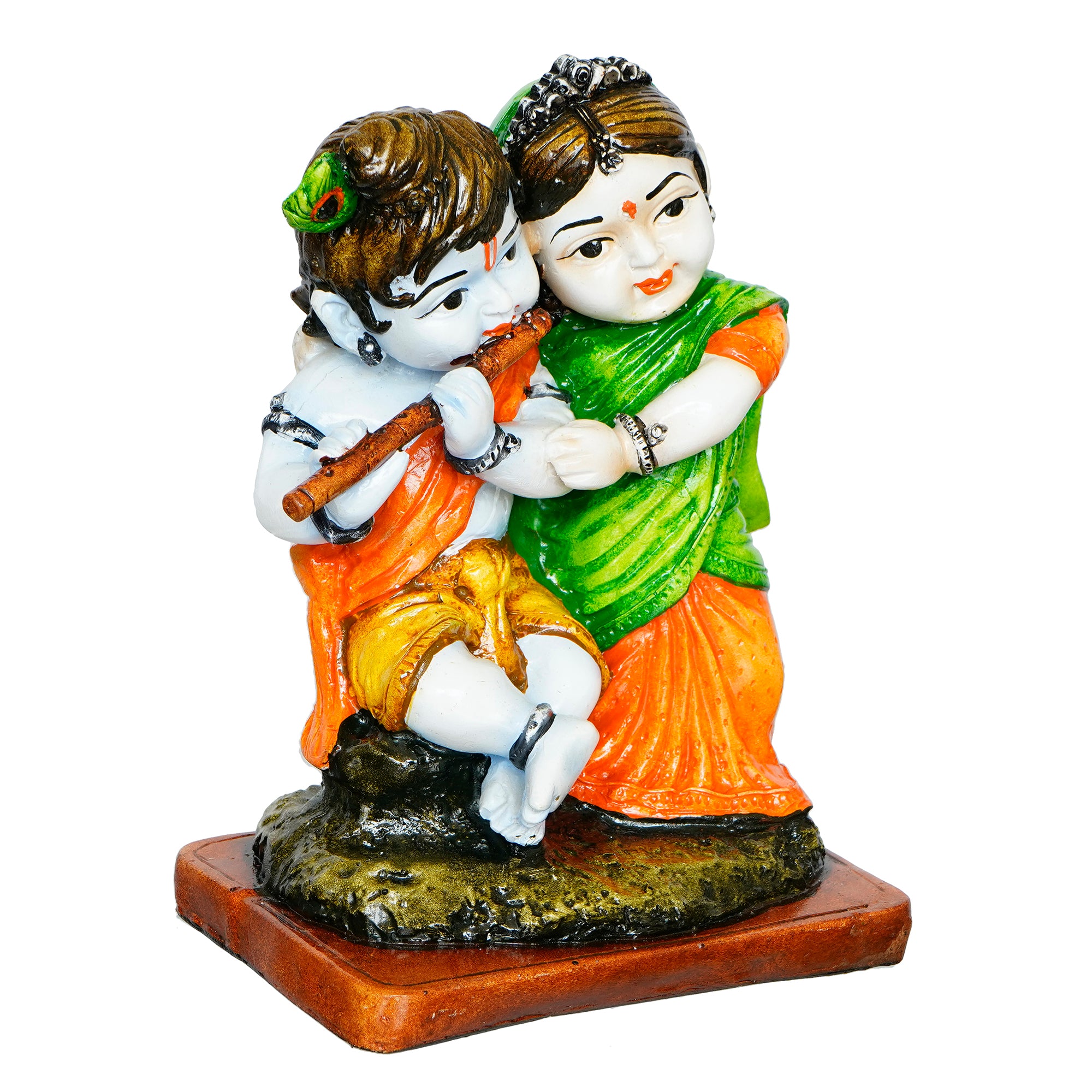 Radha Krishna Statue Artistic Polyresin Figurine 4