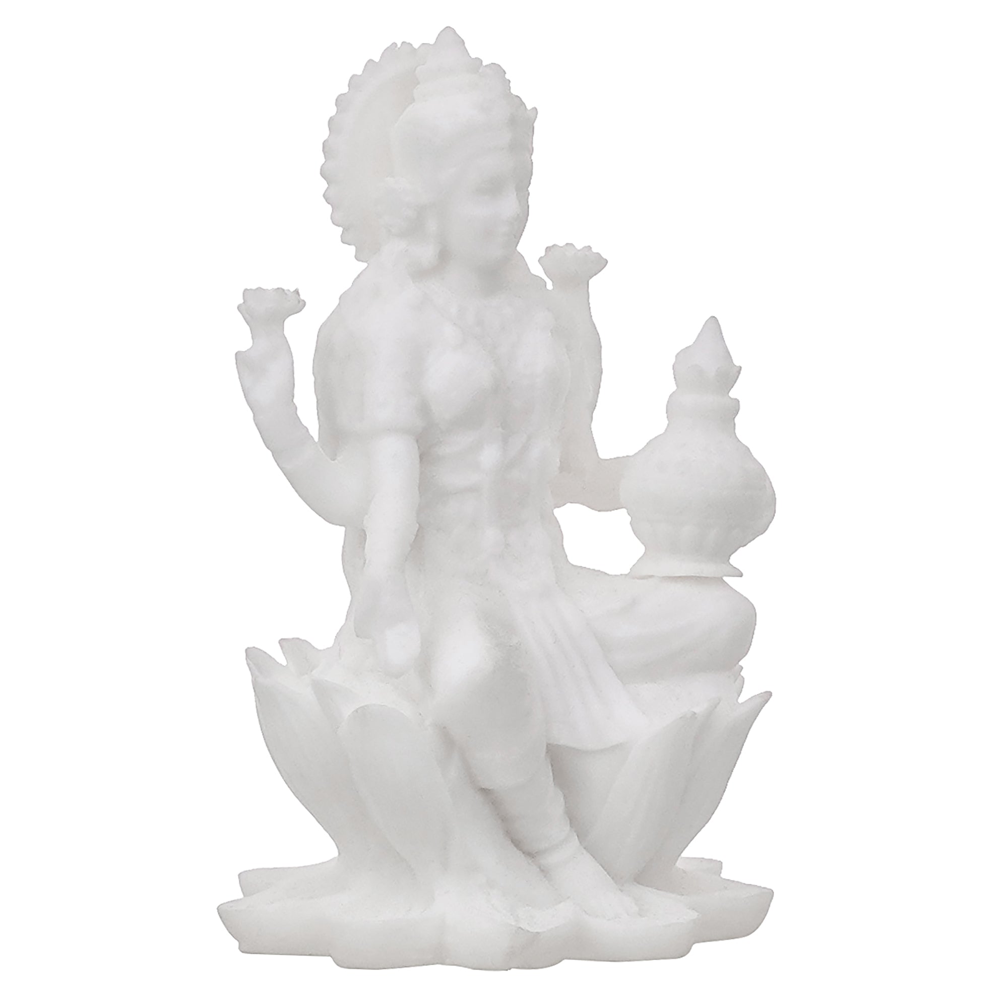 White Polyresin Goddess Laxmi Statue 5