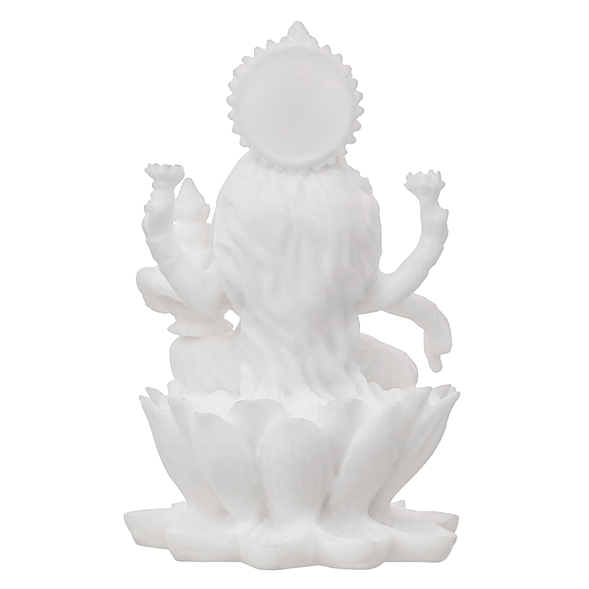 White Polyresin Goddess Laxmi Statue 6