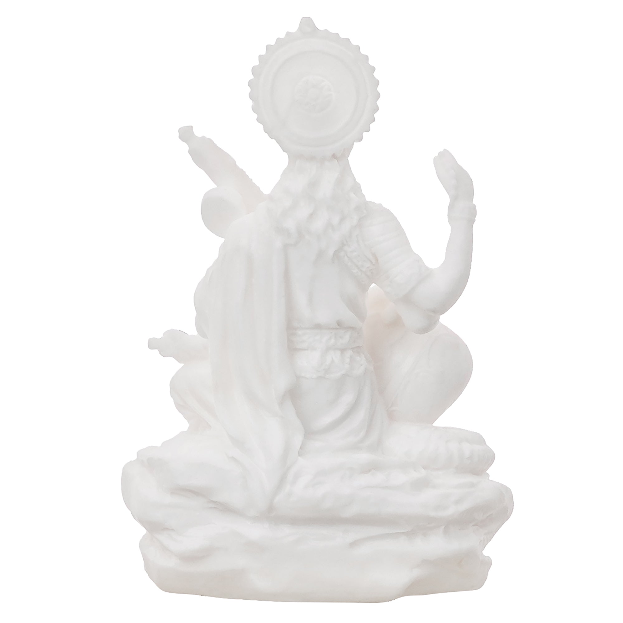 White Polyresin Goddess Saraswati Statue 6