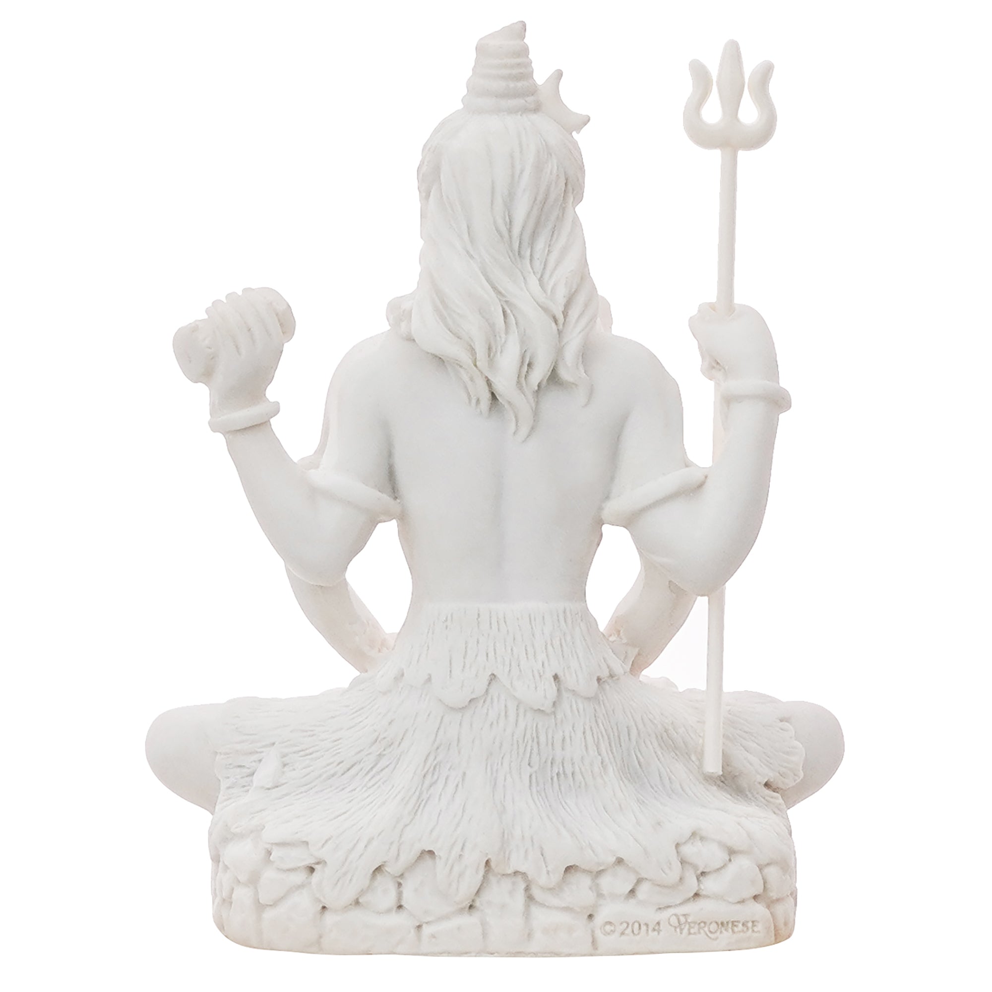 White Polyresin Lord Shiva Statue 6