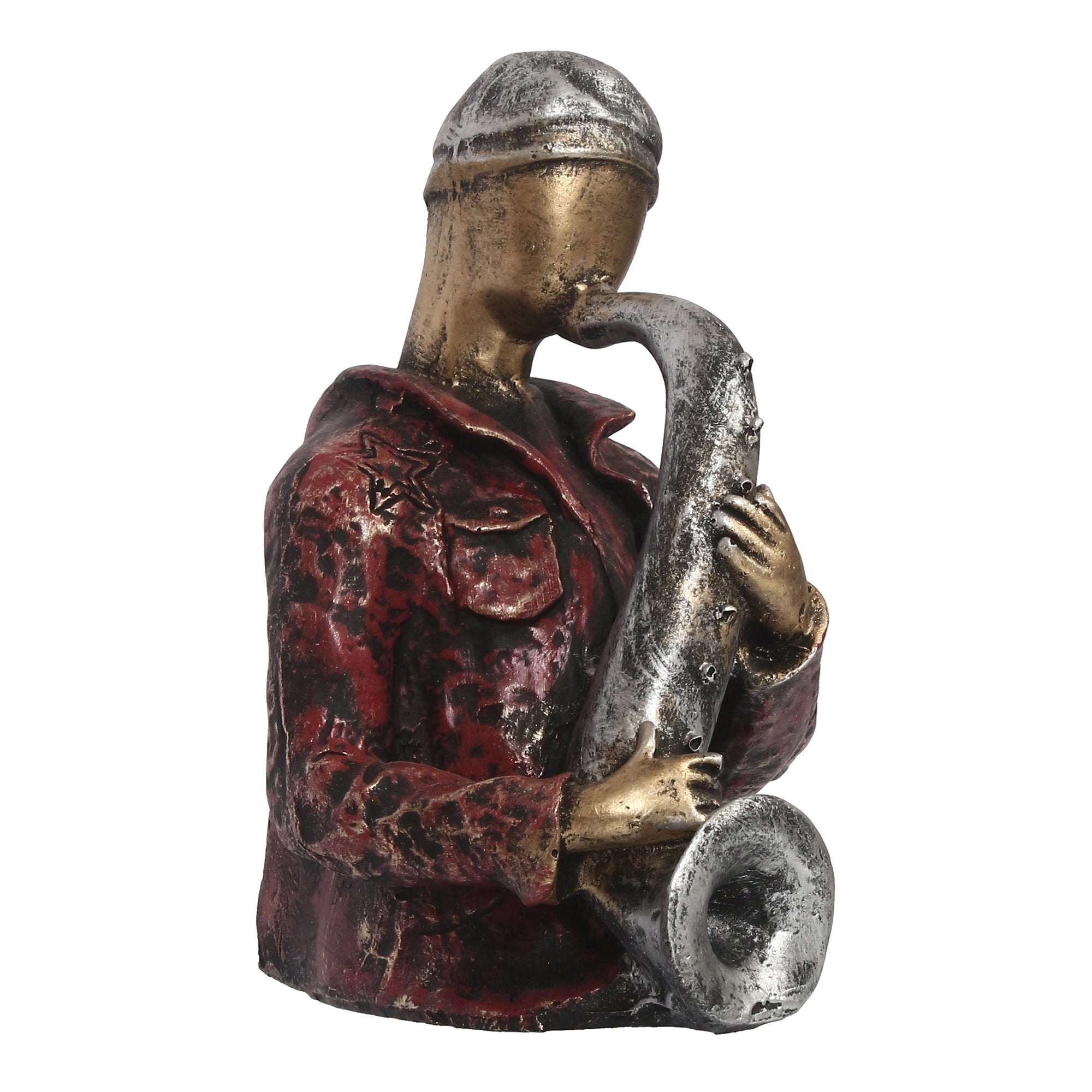 Musician Man Playing Trumpet Musical Instrument Human Figurine Decorative Showpiece 1
