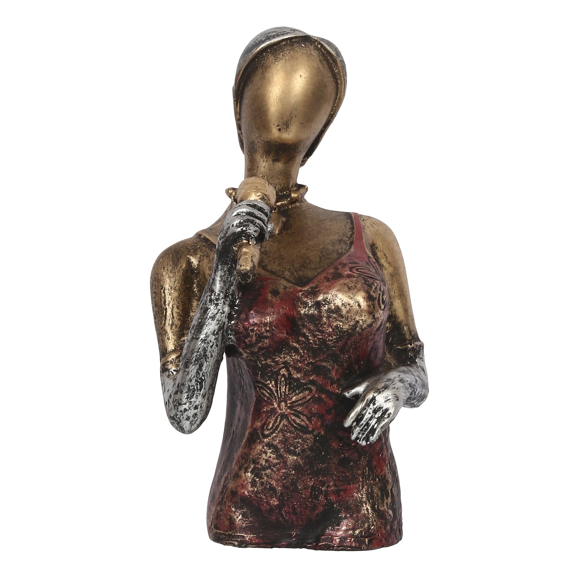 Polyresin Singing Women Statue Handcrafted Human Figurine Decorative Showpiece 1