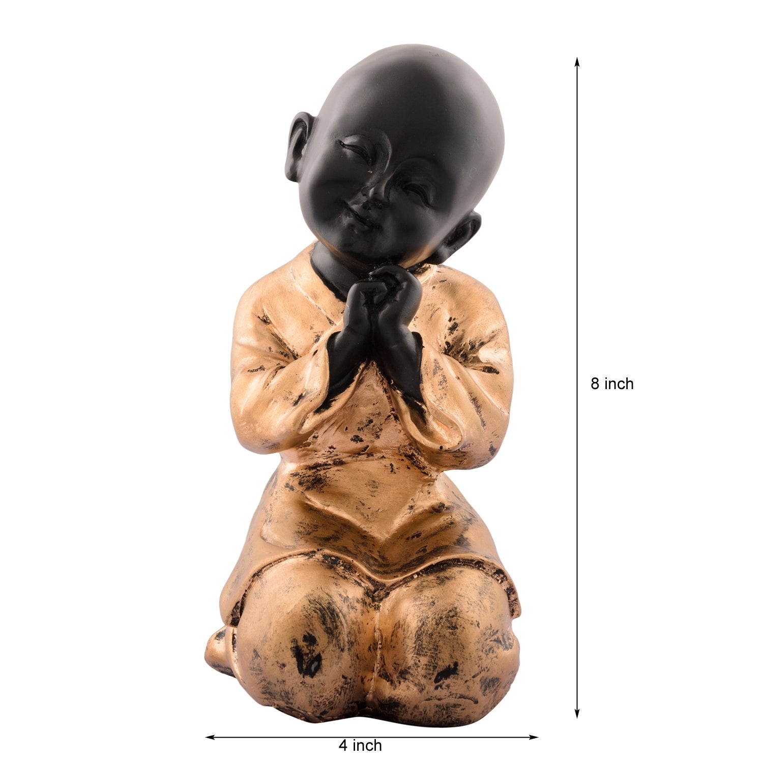 Polyresin Golden Child Monk Figurine 2