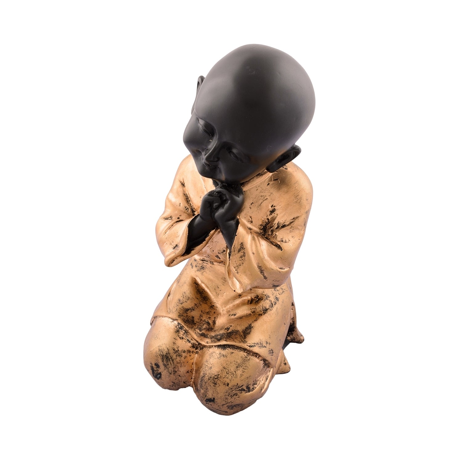 Polyresin Golden Child Monk Figurine 3