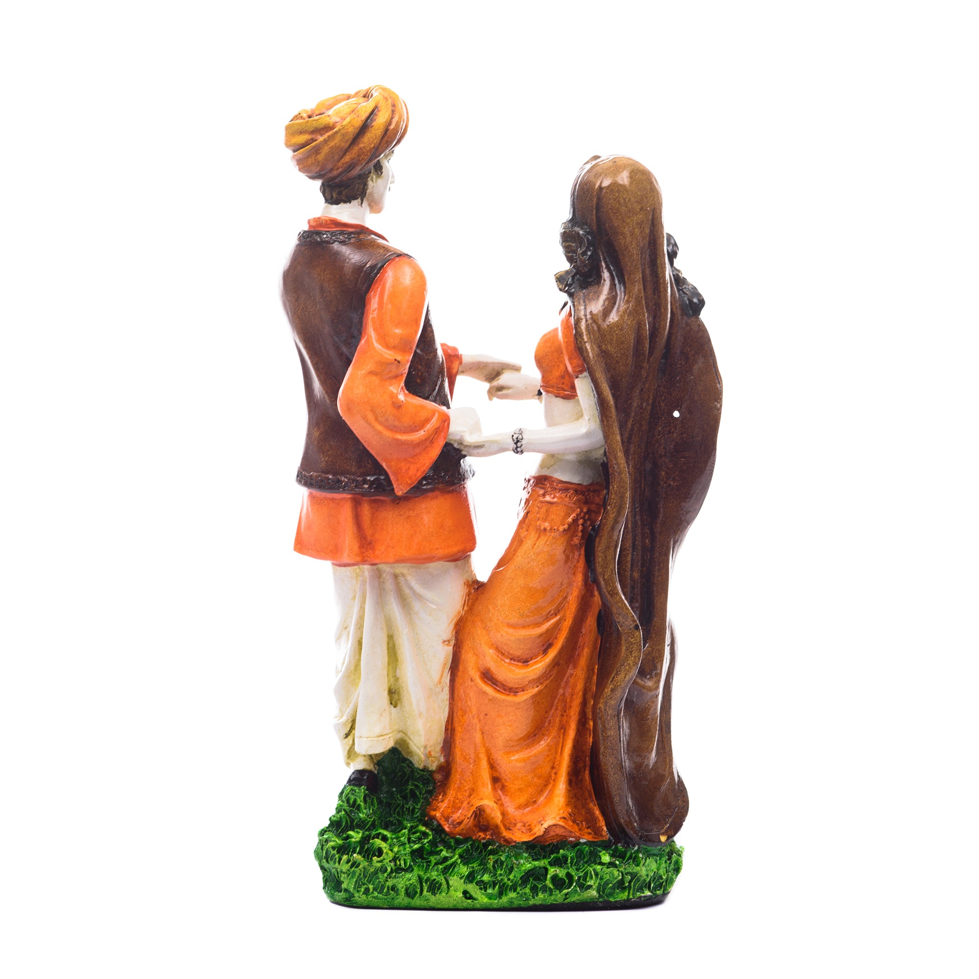 Polyresin Rajasthani Man And Women Statue Decorative Human Figurines Home Decor Showpiece 2