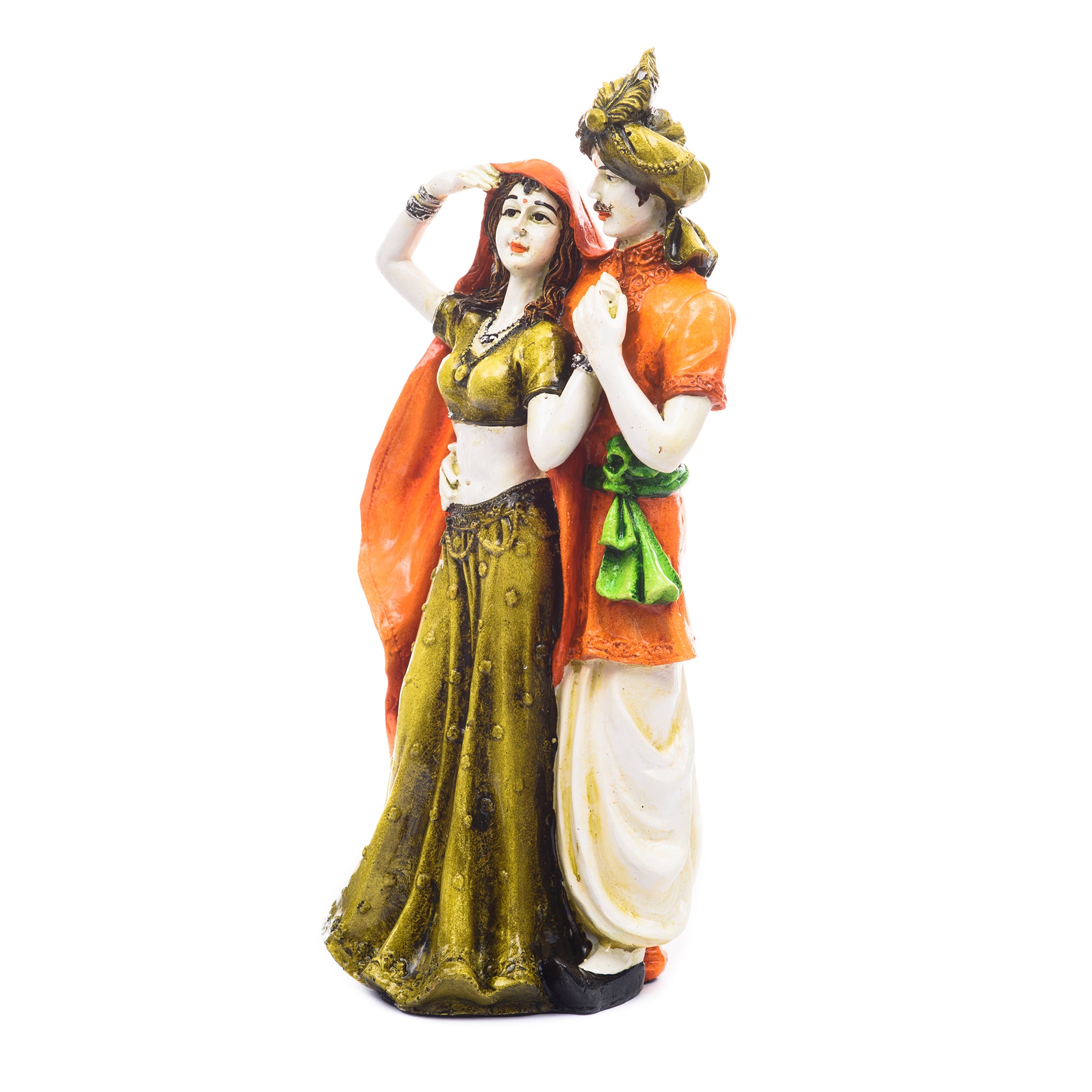 Polyresin Rajasthani Man And Women Statue Handcrafted Human Figurines Decorative Showpiece 2