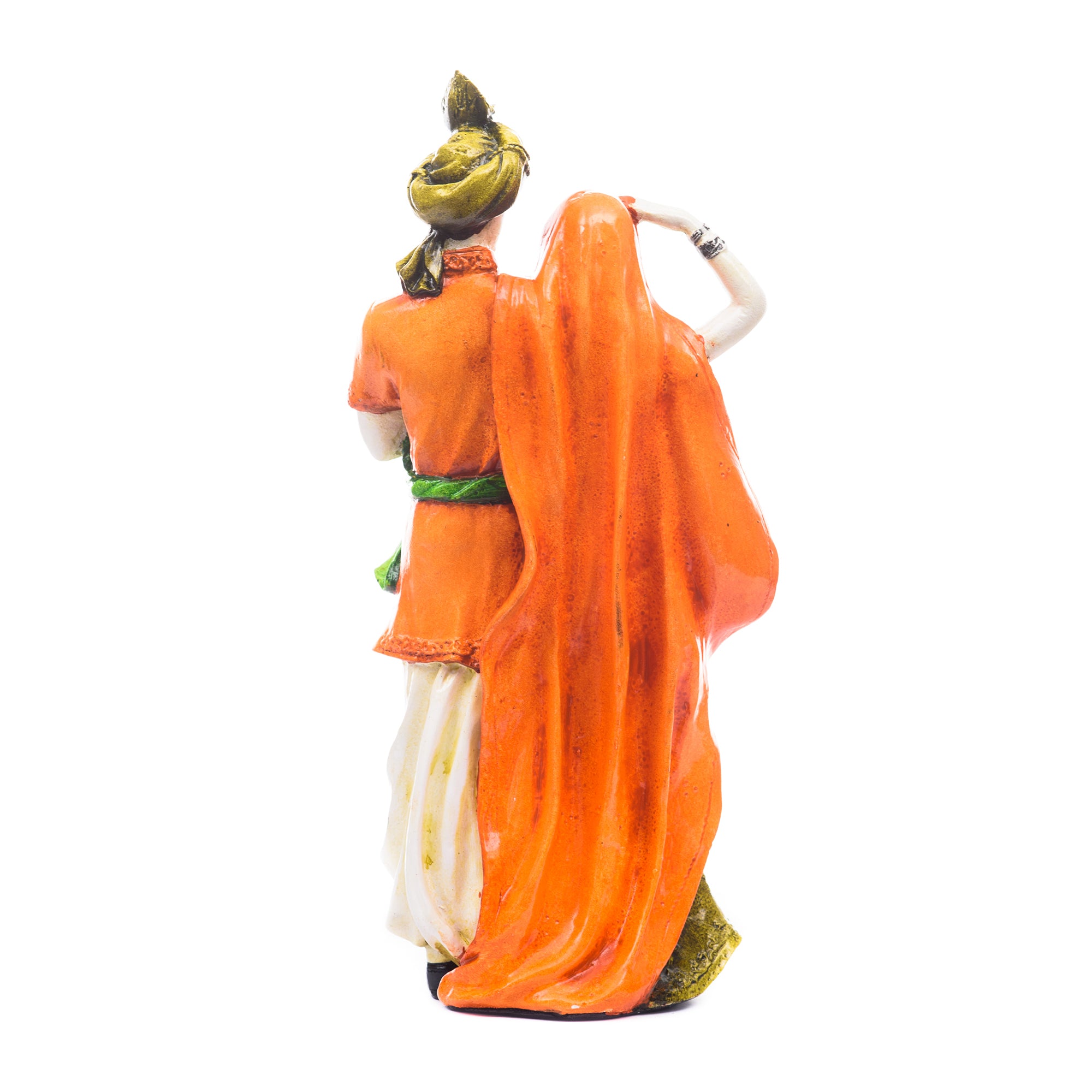 Polyresin Rajasthani Man And Women Statue Handcrafted Human Figurines Decorative Showpiece 3