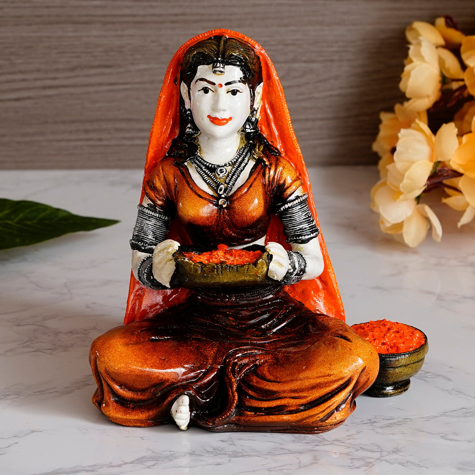 Rajasthani Lady Cleaning Spices Using Traditional Techniques