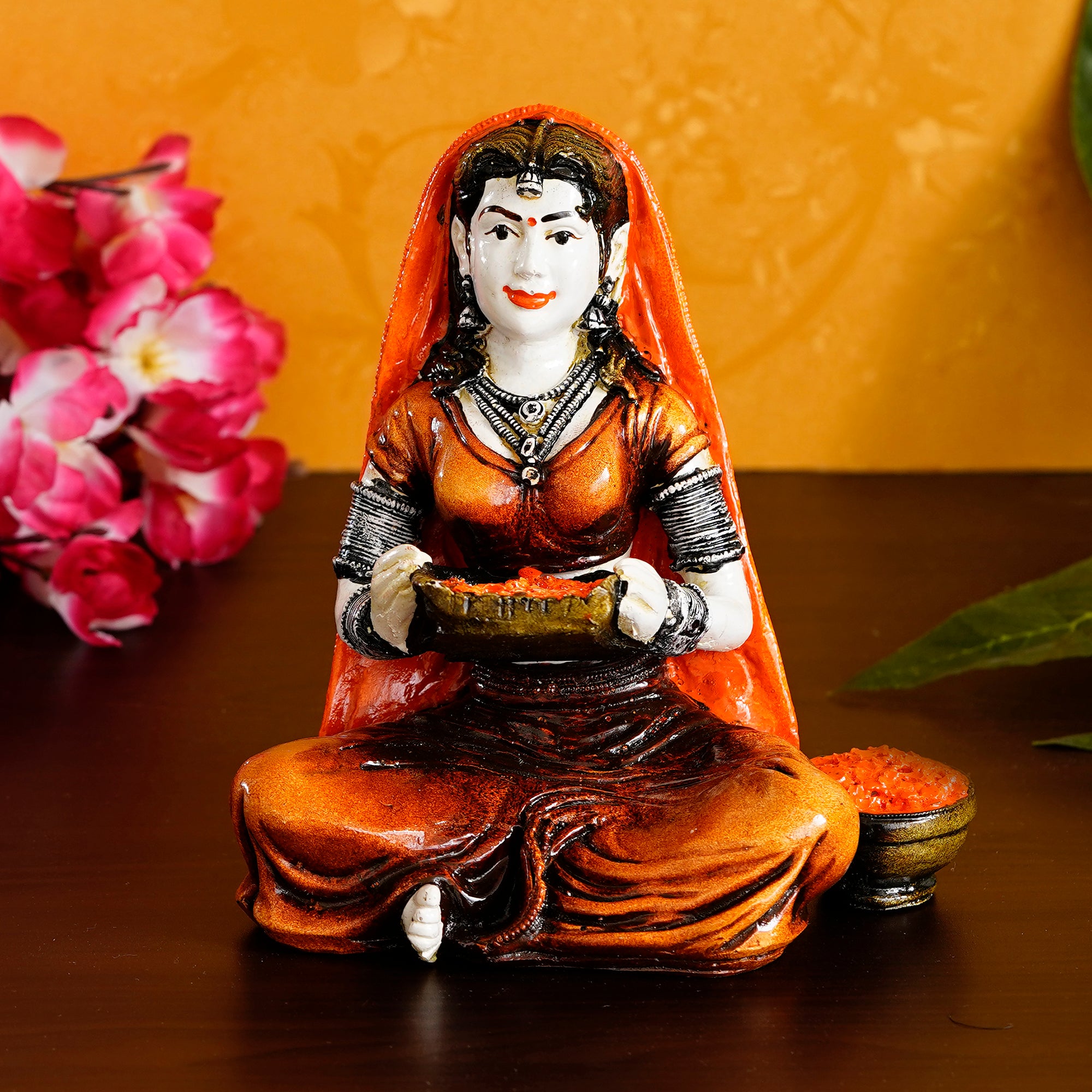 Rajasthani Lady Cleaning Spices Using Traditional Techniques