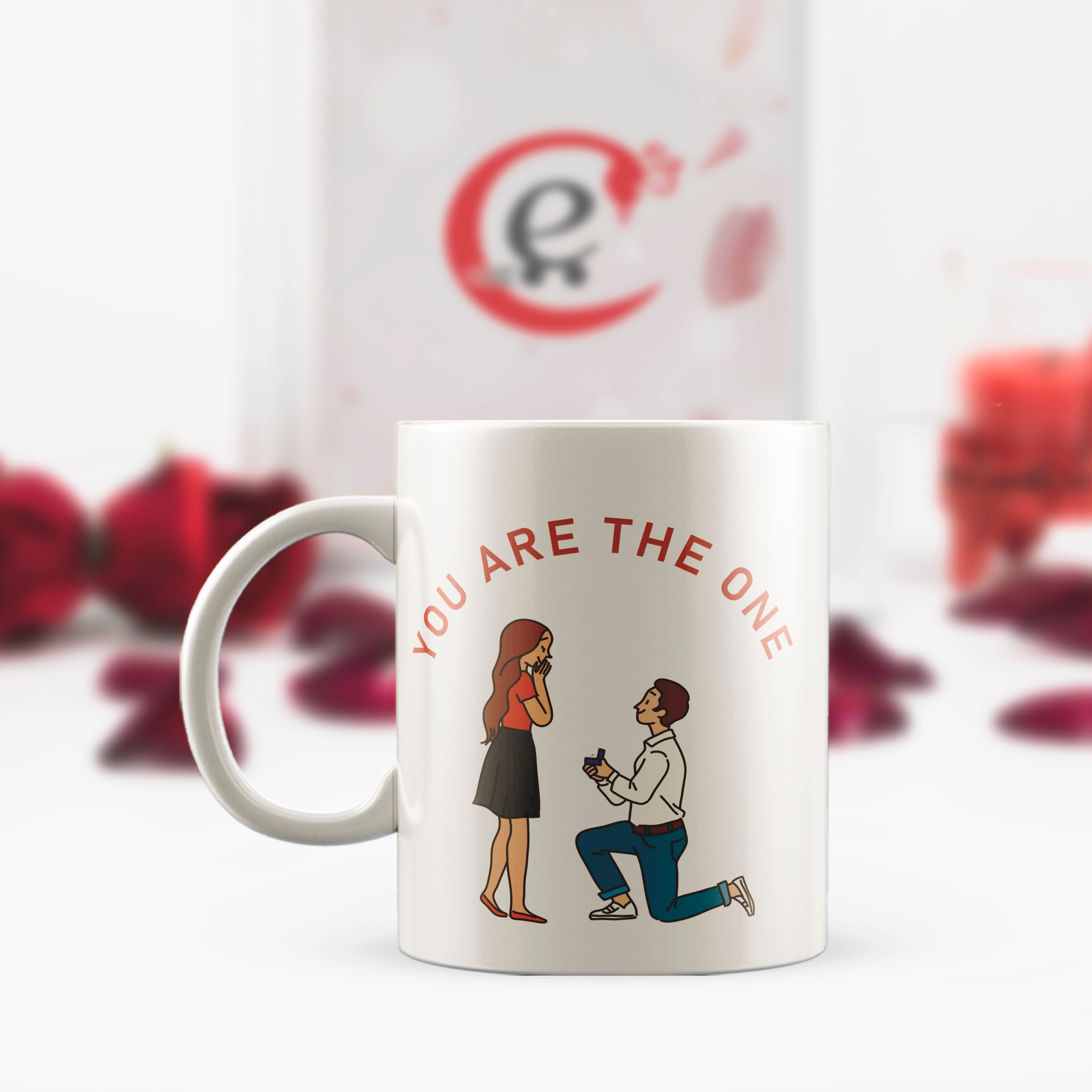 "You are the One" Valentine Love theme Ceramic Coffee Mug